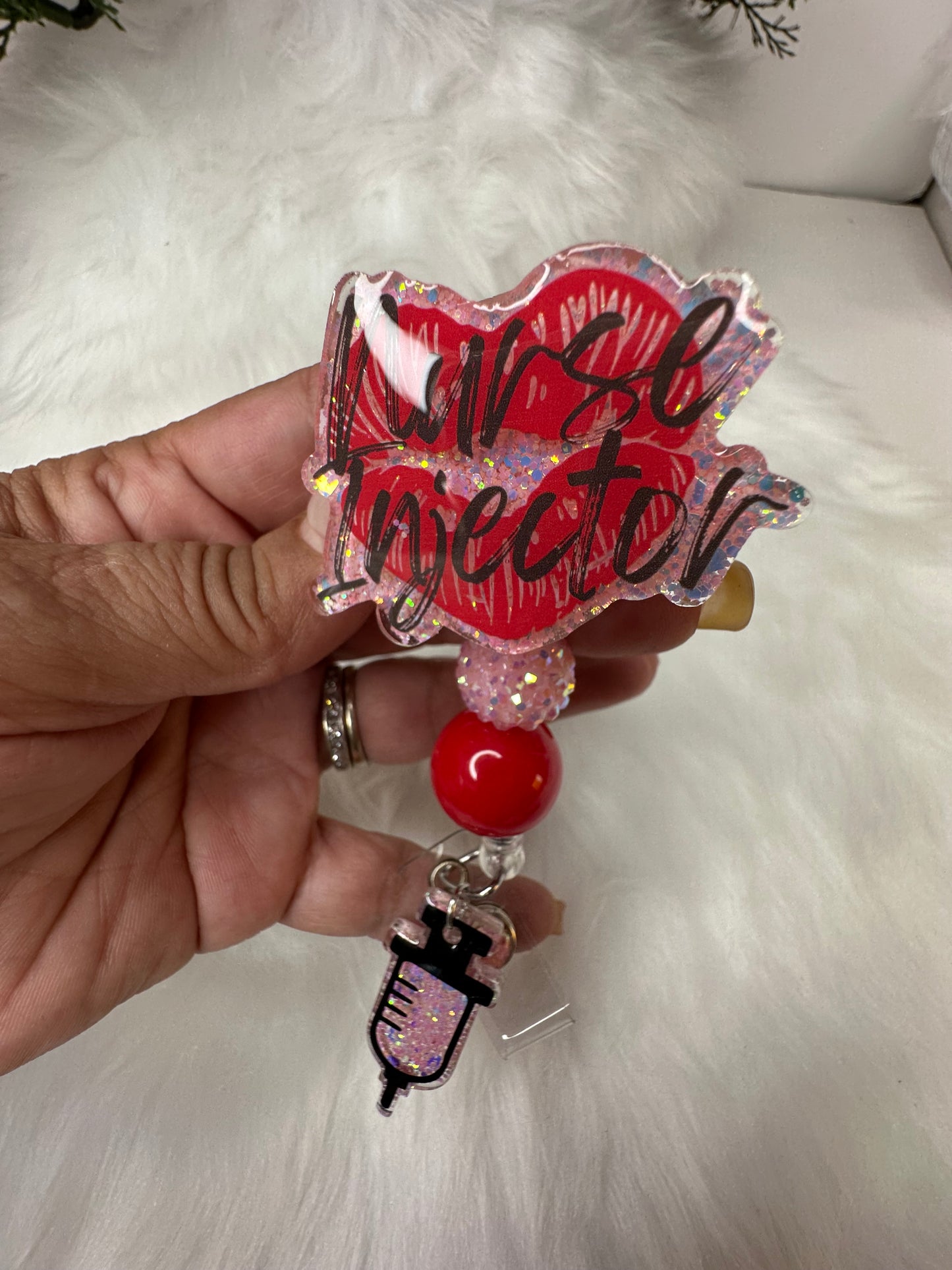 Nurse Injector Badge Reel