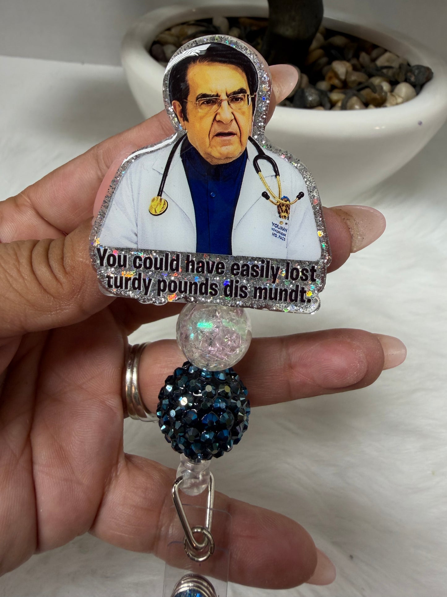 Dr. Now Funny Weight Loss Badge Reel