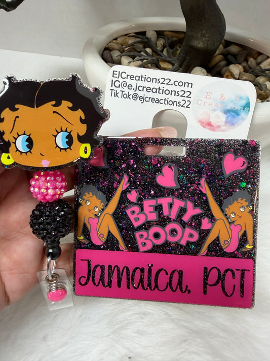Pink Betty Badge Buddy Set