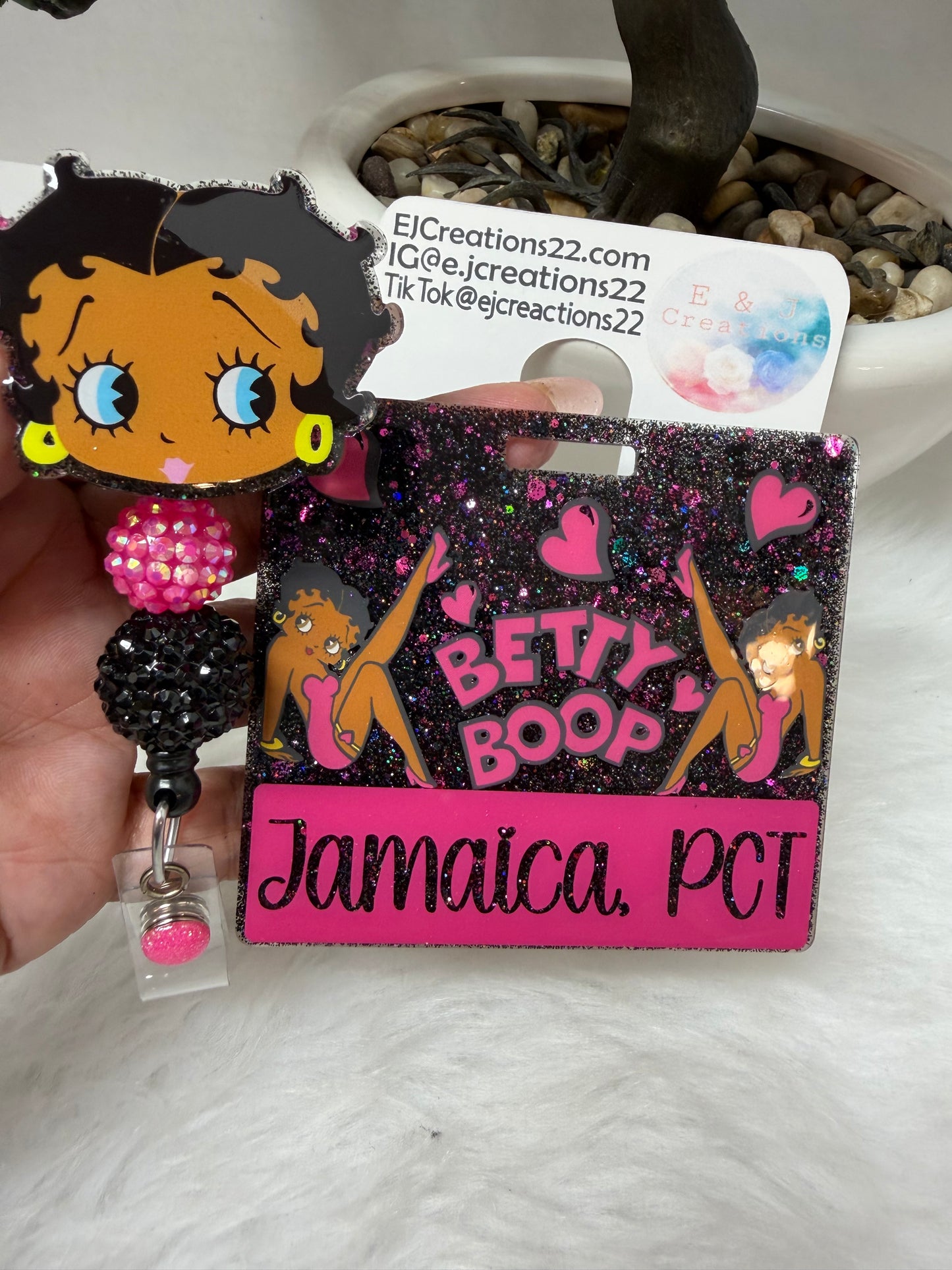 Pink Betty Badge Buddy Set