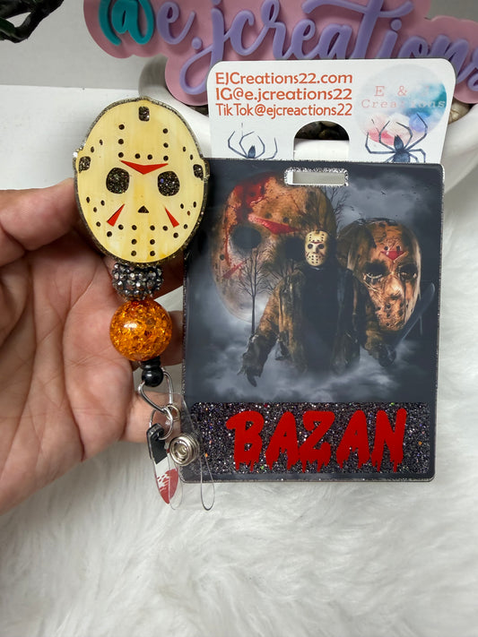 Hockey Mask Badge Buddy Set