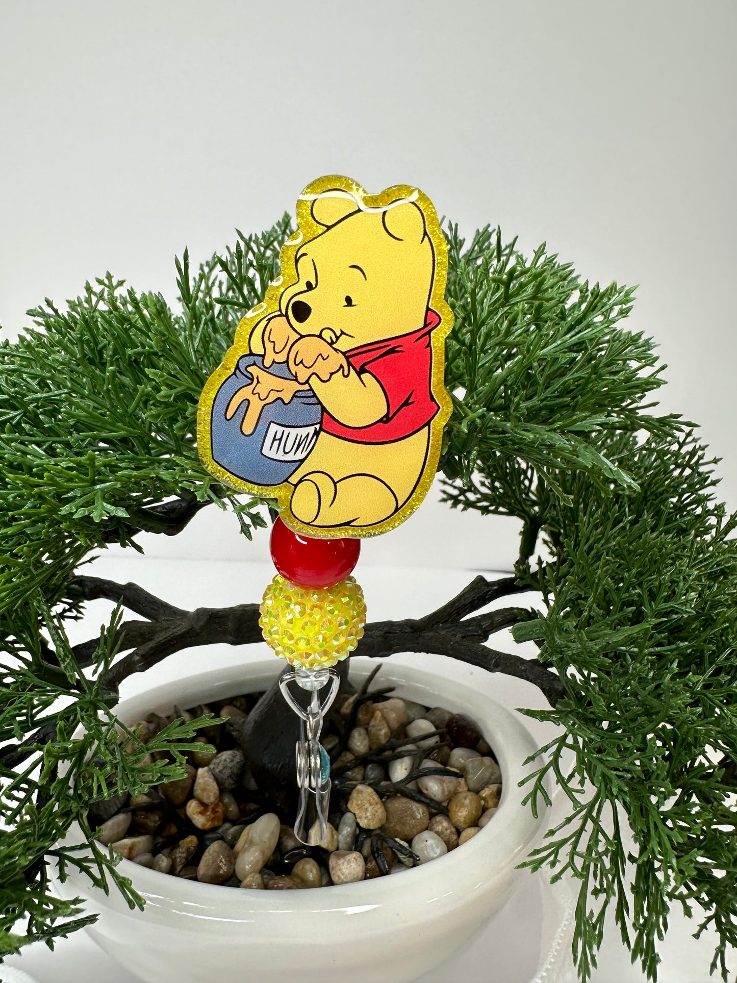 Pooh Bear Badge Reel