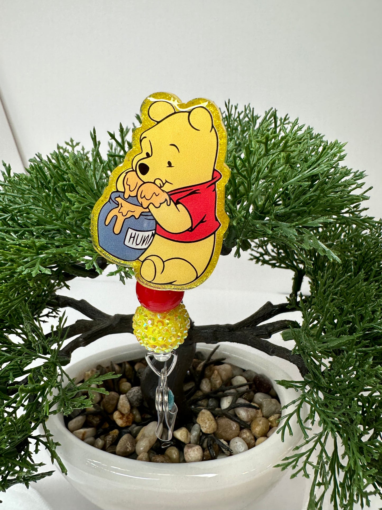 Pooh Bear Badge Reel