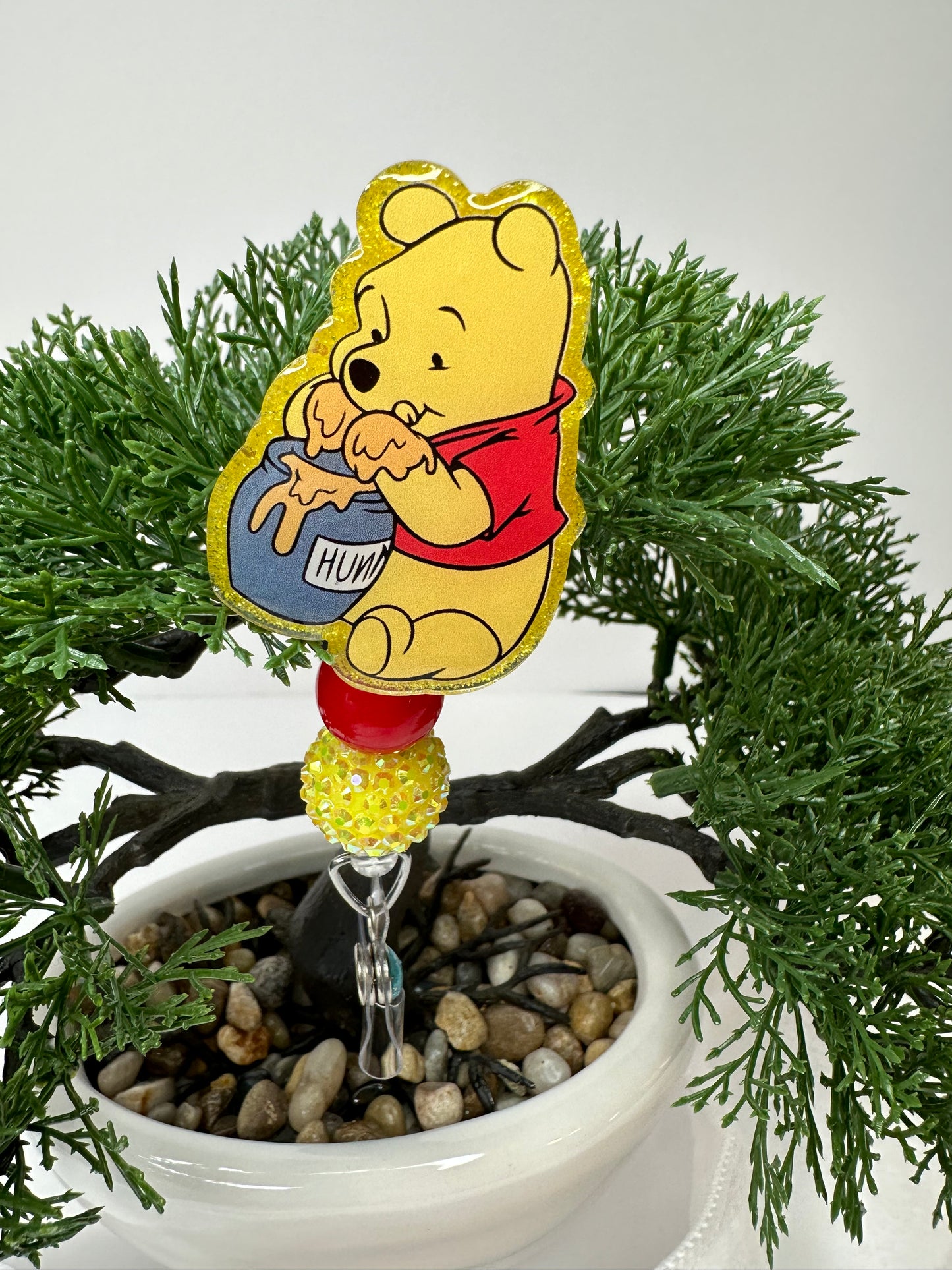 Pooh Bear Badge Reel