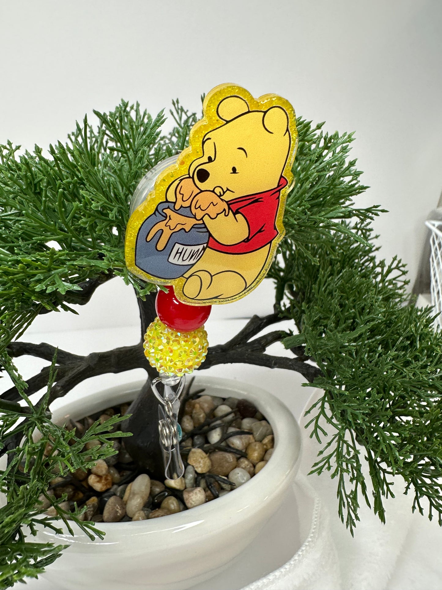 Pooh Bear Badge Reel