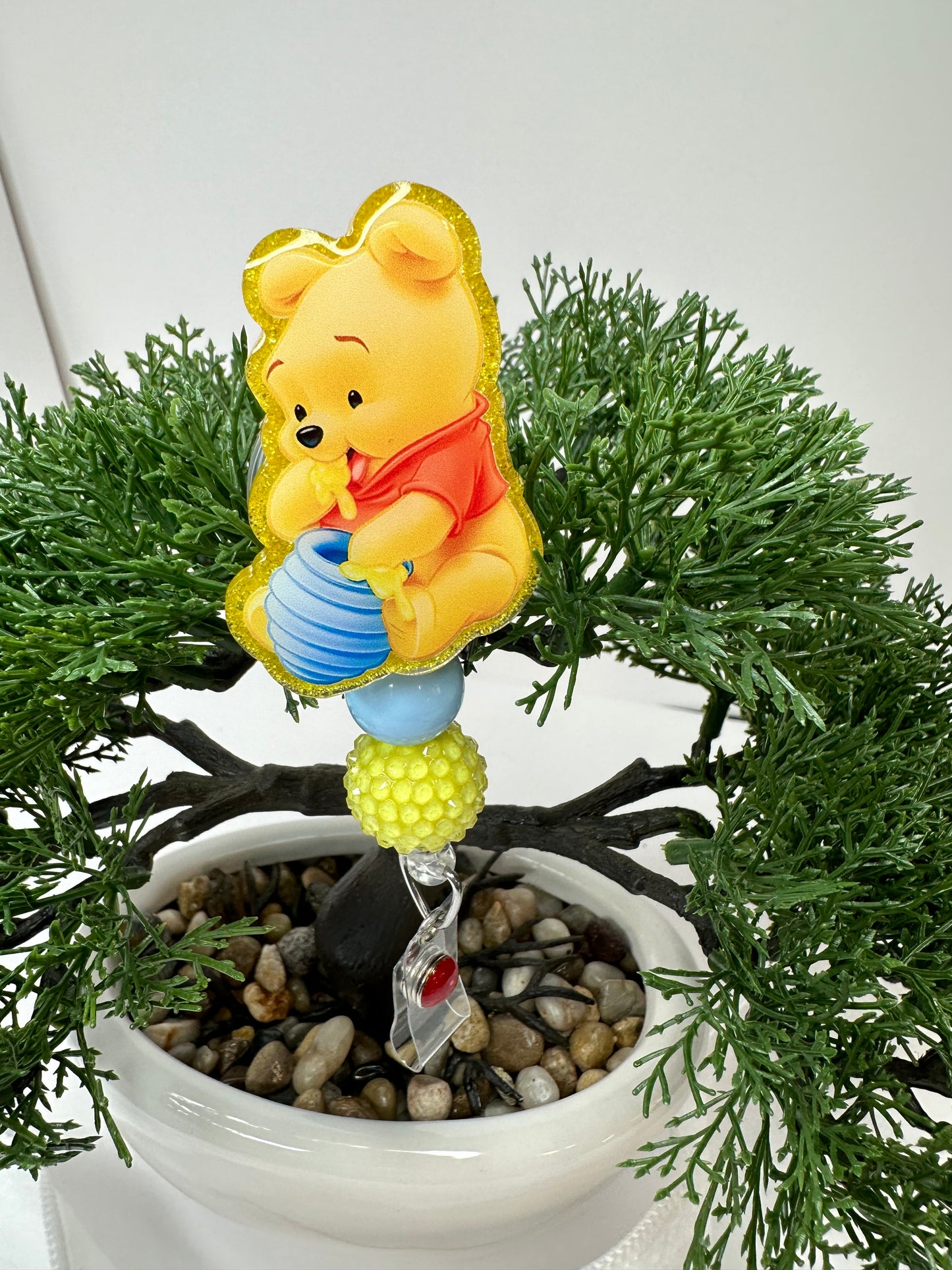 Baby Pooh Bear Badge Reel