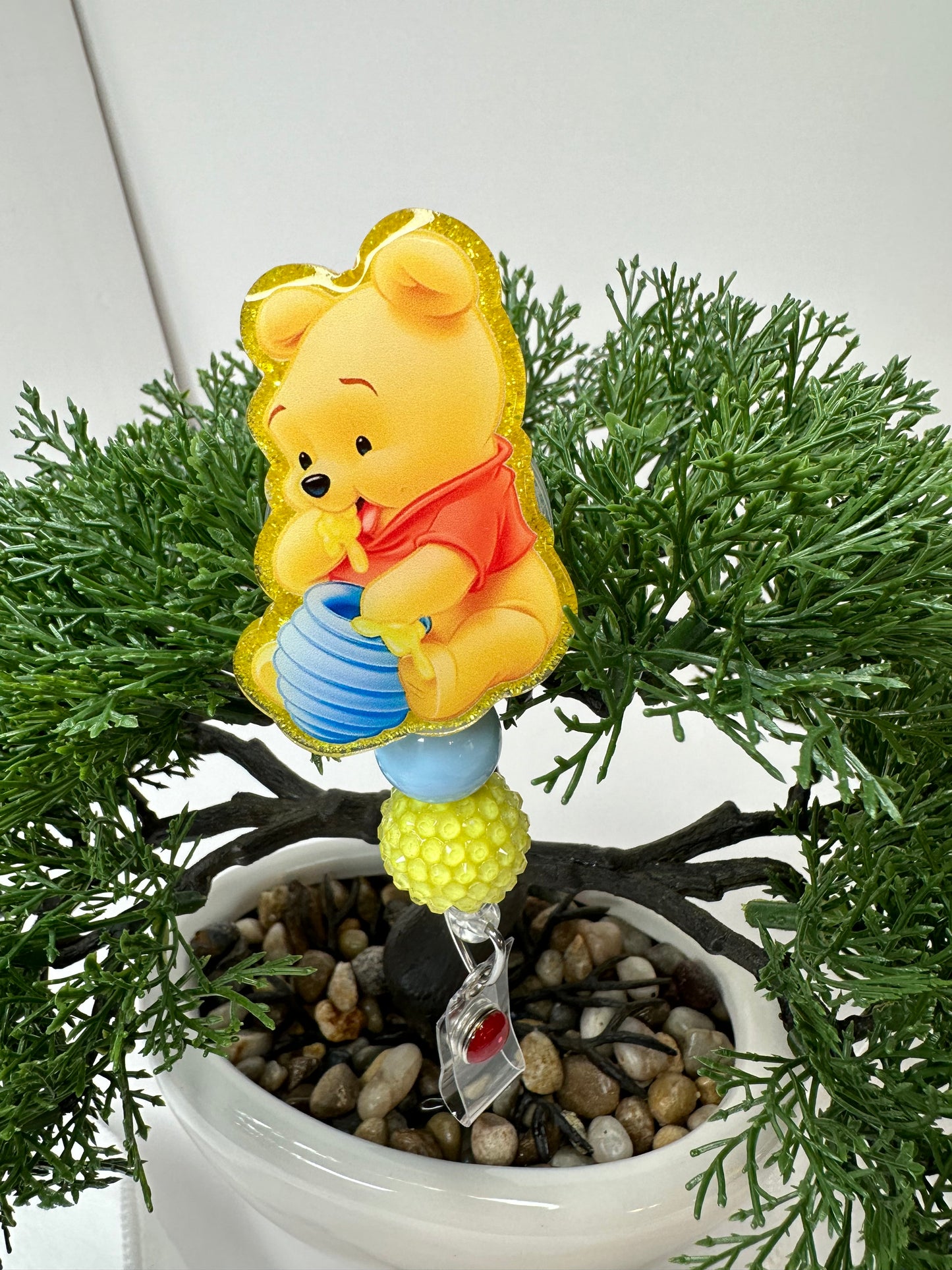 Baby Pooh Bear Badge Reel