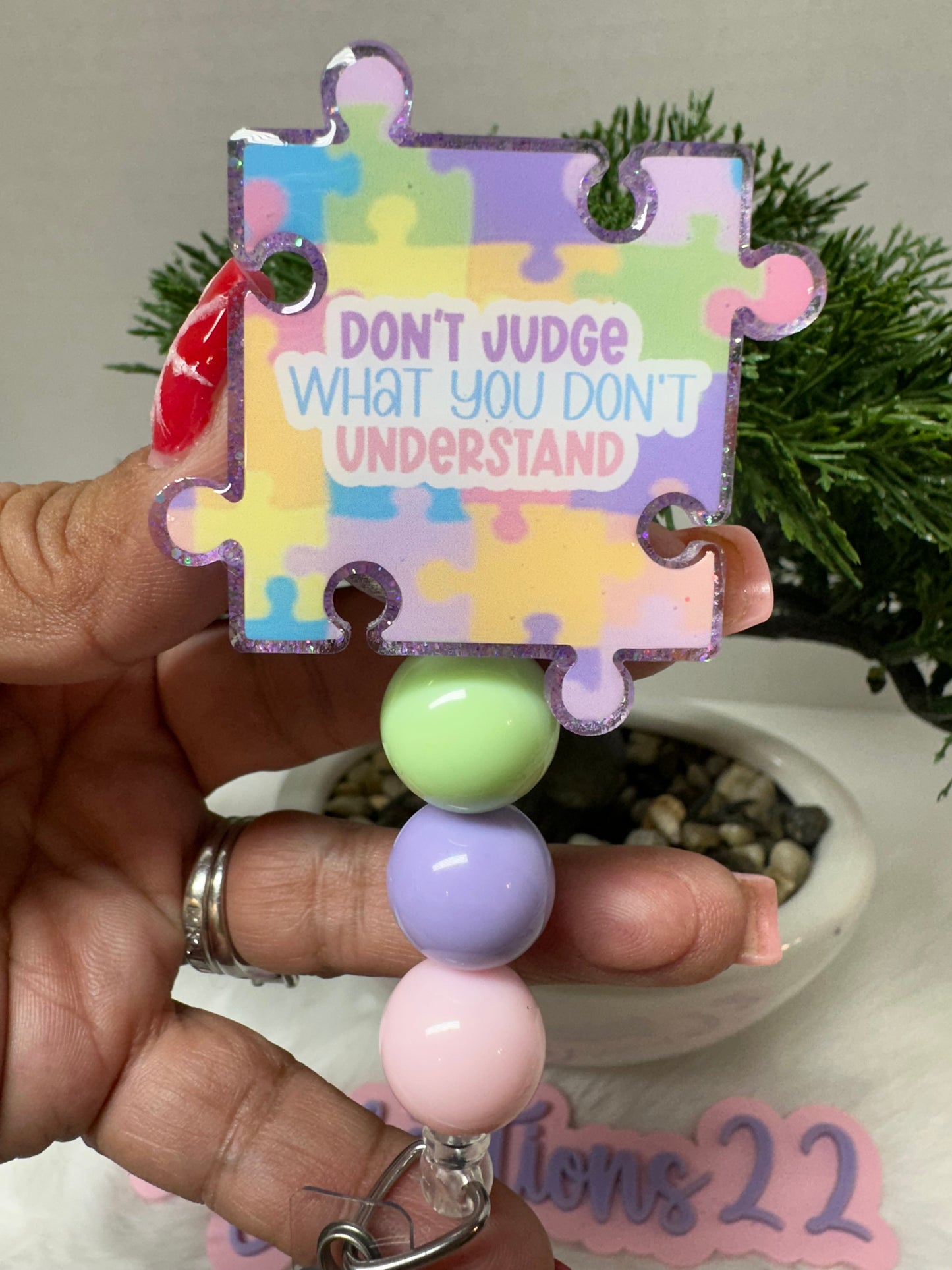 Autism Puzzle Don’t Judge What you Don’t Understand Badge Reel