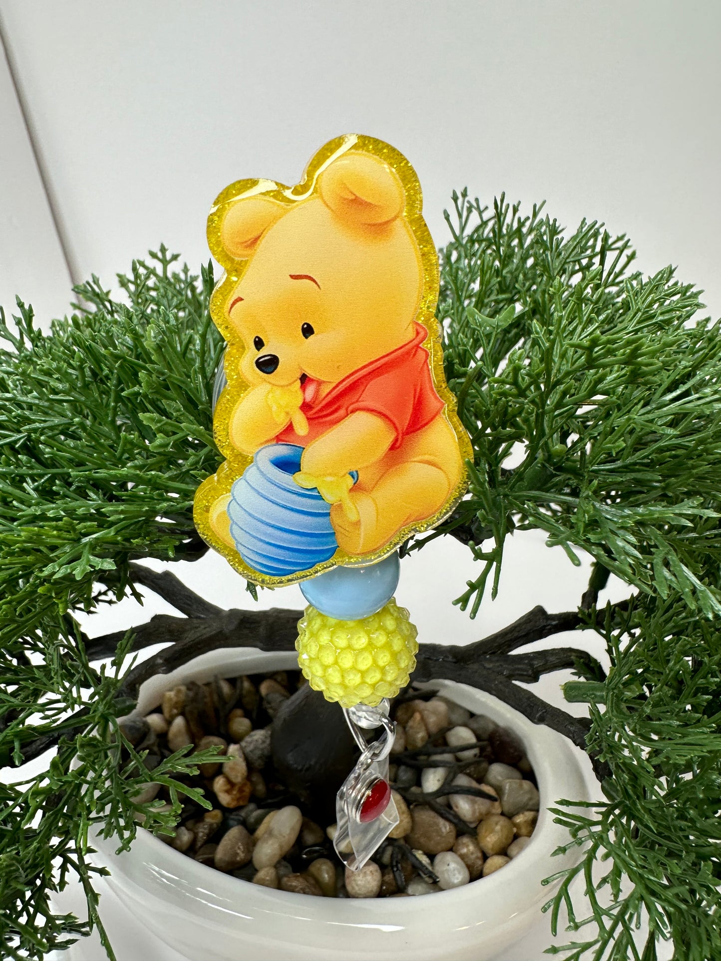 Baby Pooh Bear Badge Reel