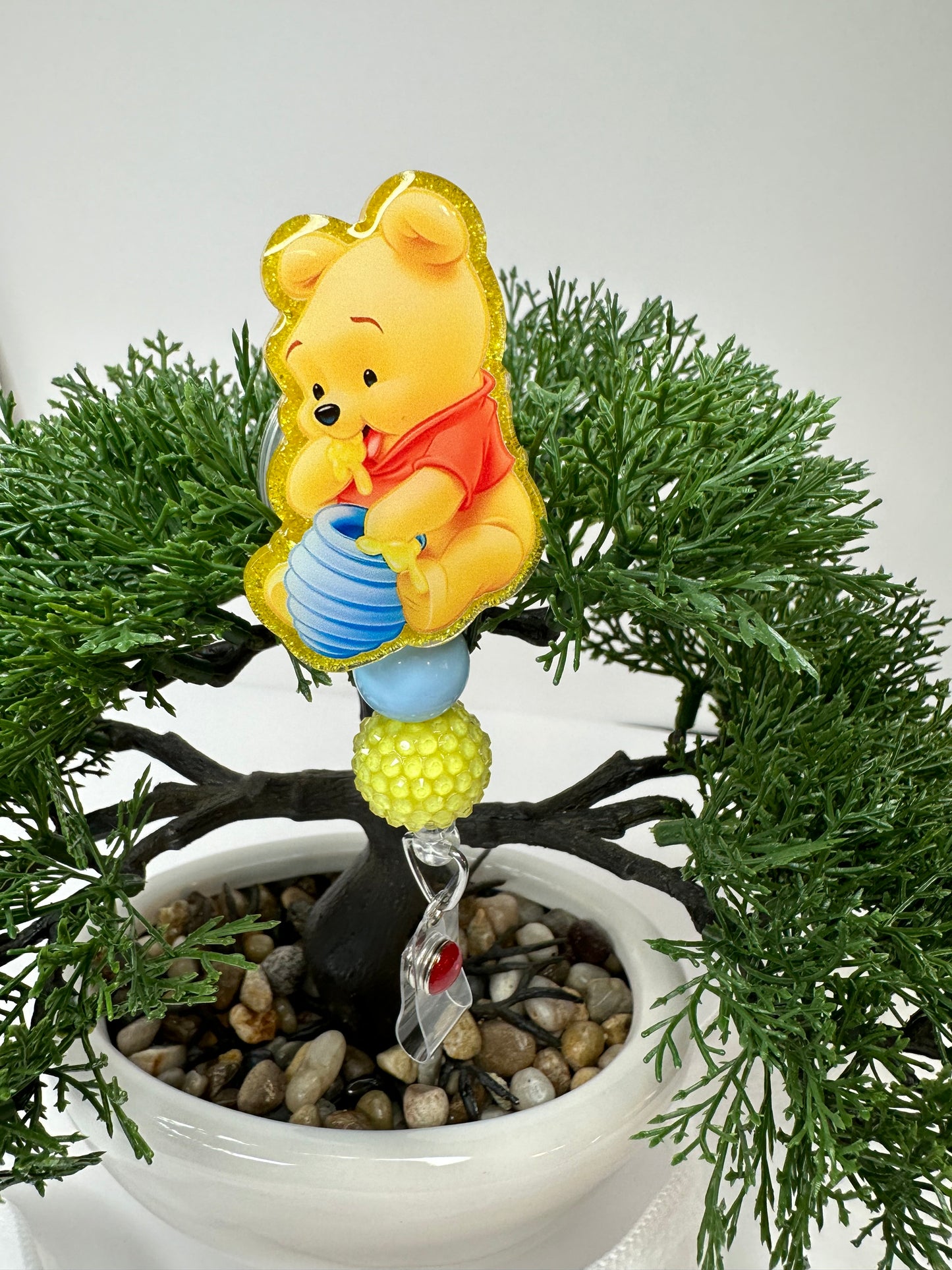 Baby Pooh Bear Badge Reel