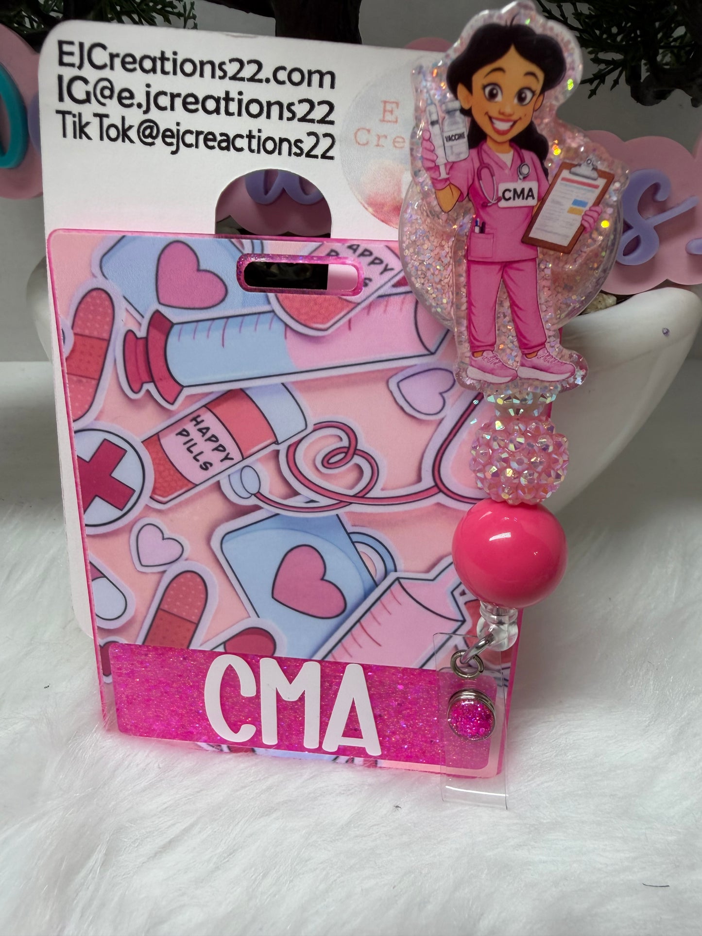CMA Medical Girlie Badge Buddy Set