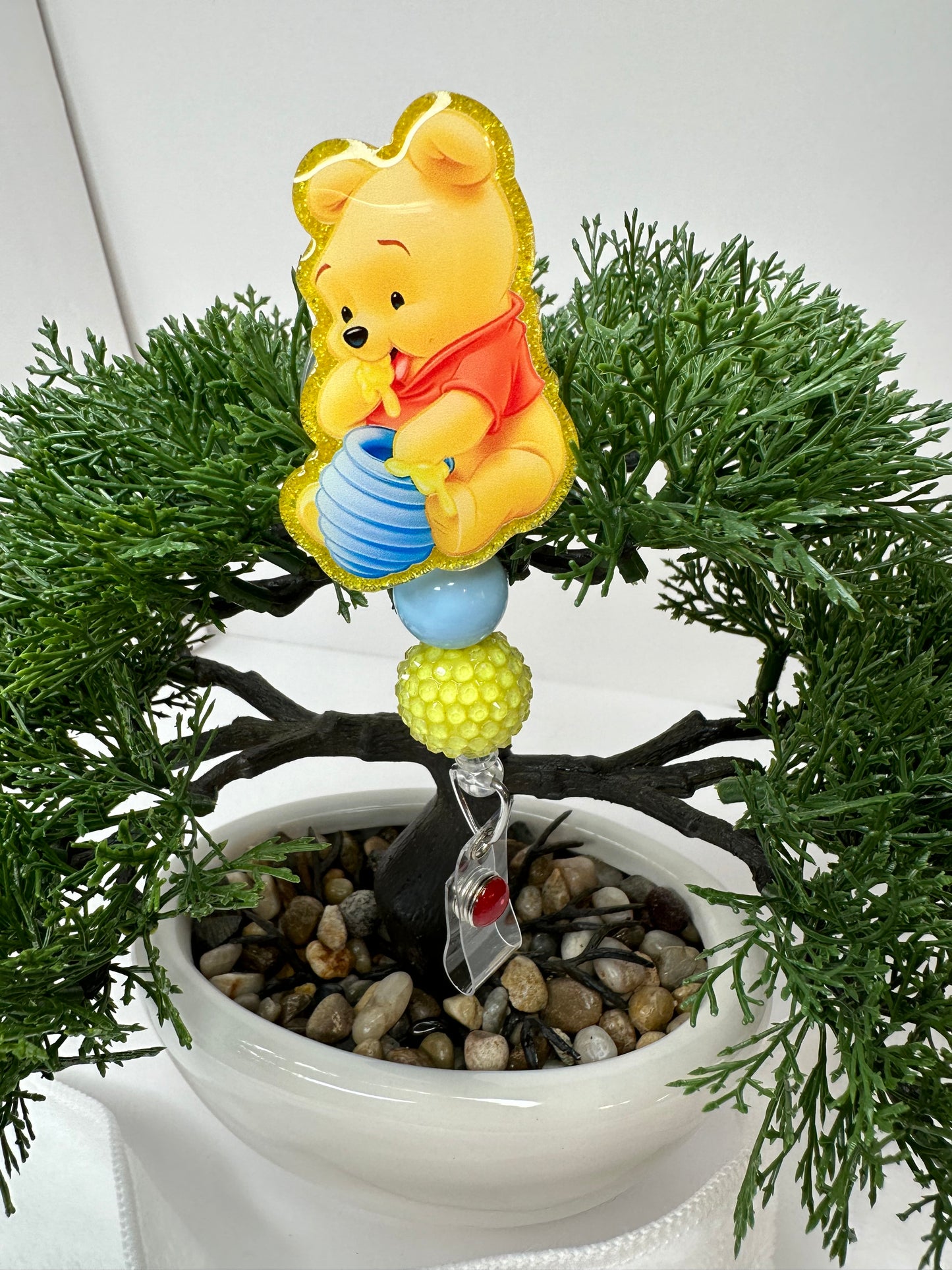 Baby Pooh Bear Badge Reel