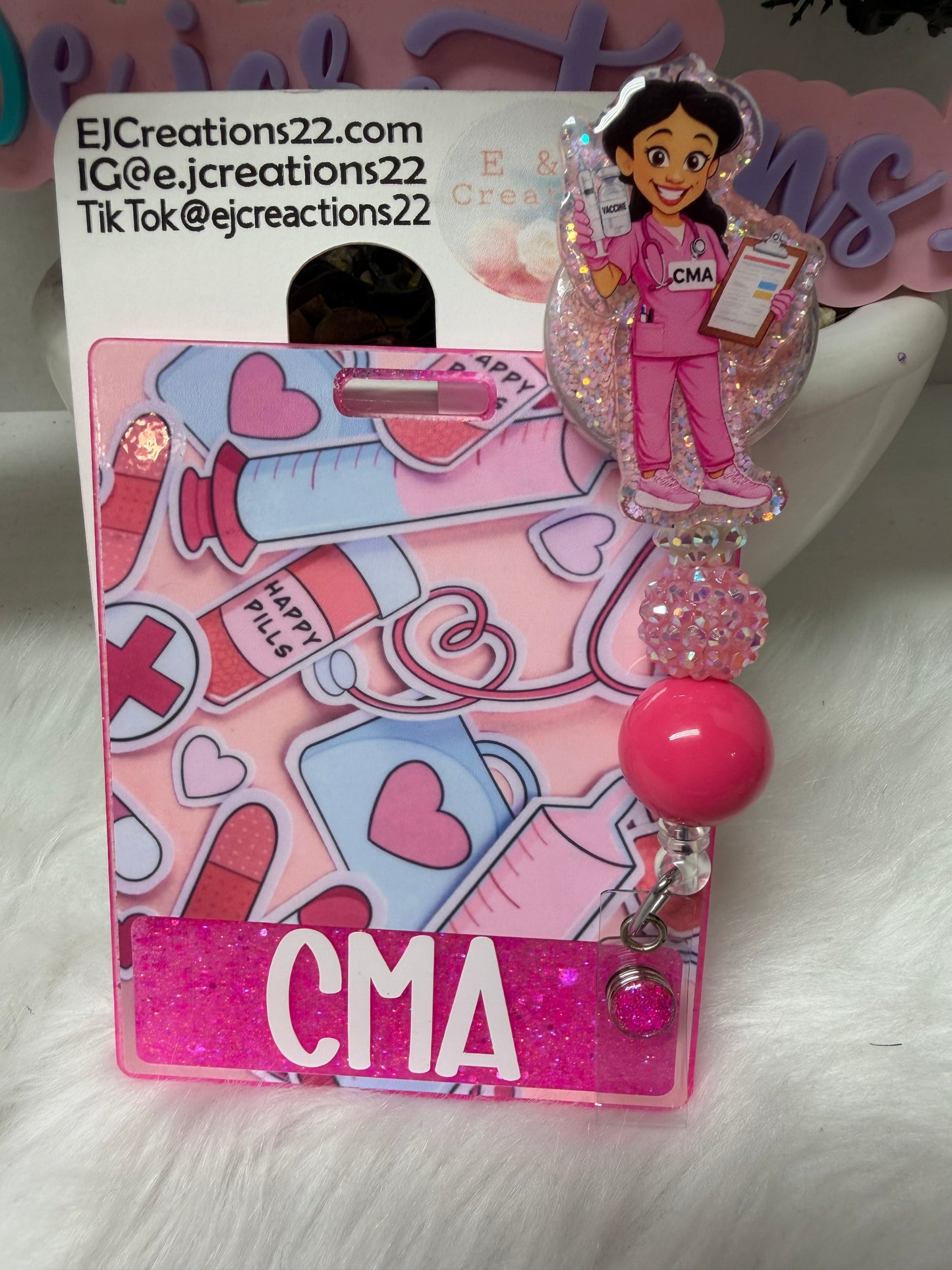CMA Medical Girlie Badge Buddy Set