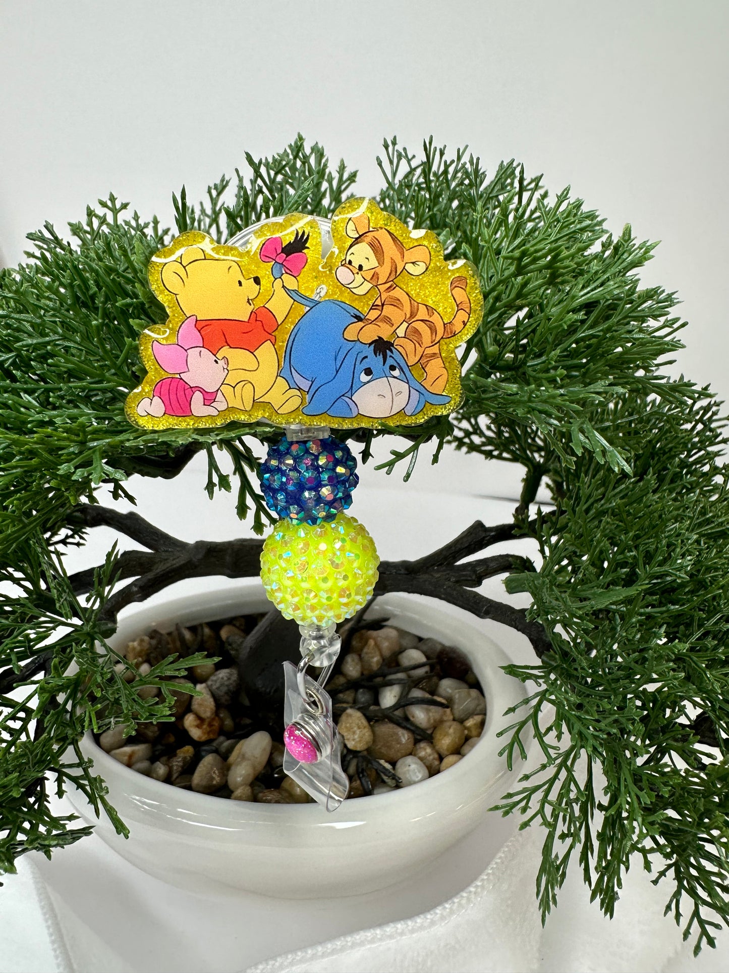 Pooh Bear and Friends Badge Reel