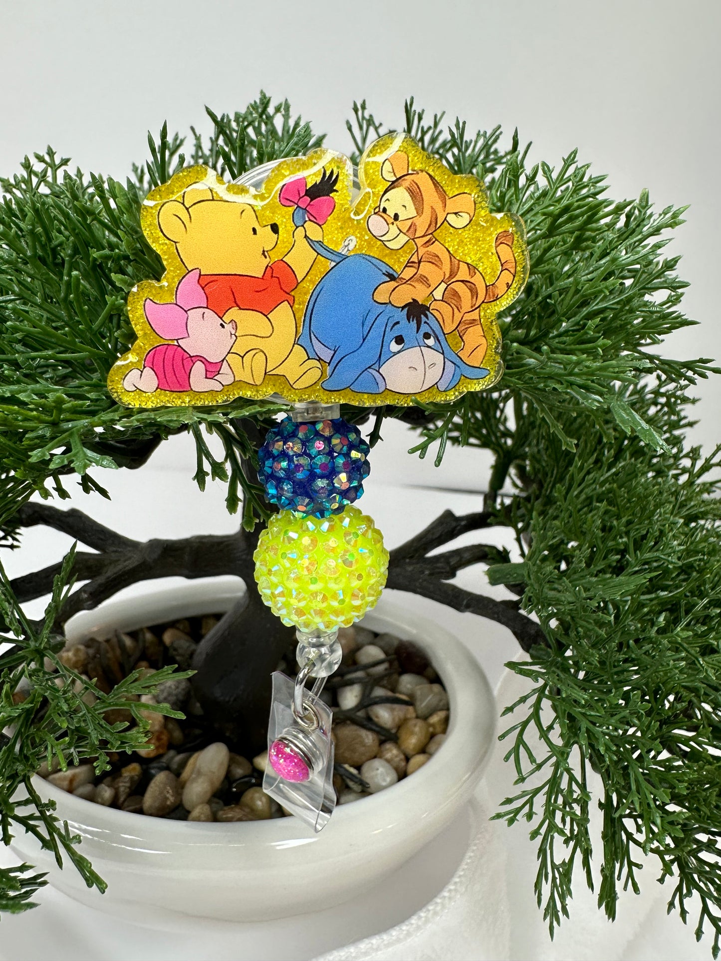 Pooh Bear and Friends Badge Reel