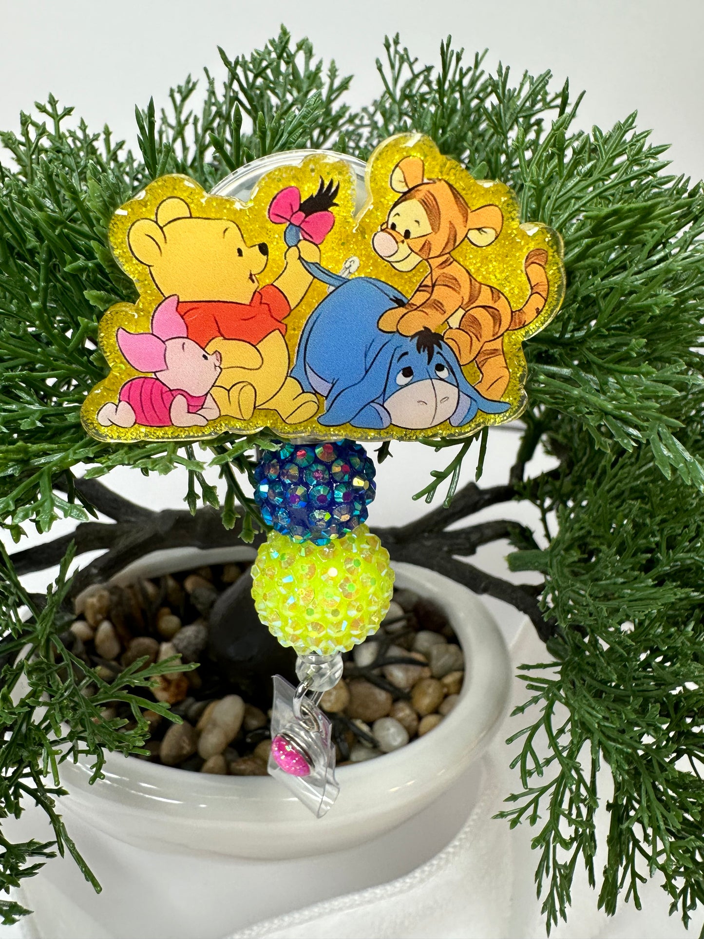 Pooh Bear and Friends Badge Reel