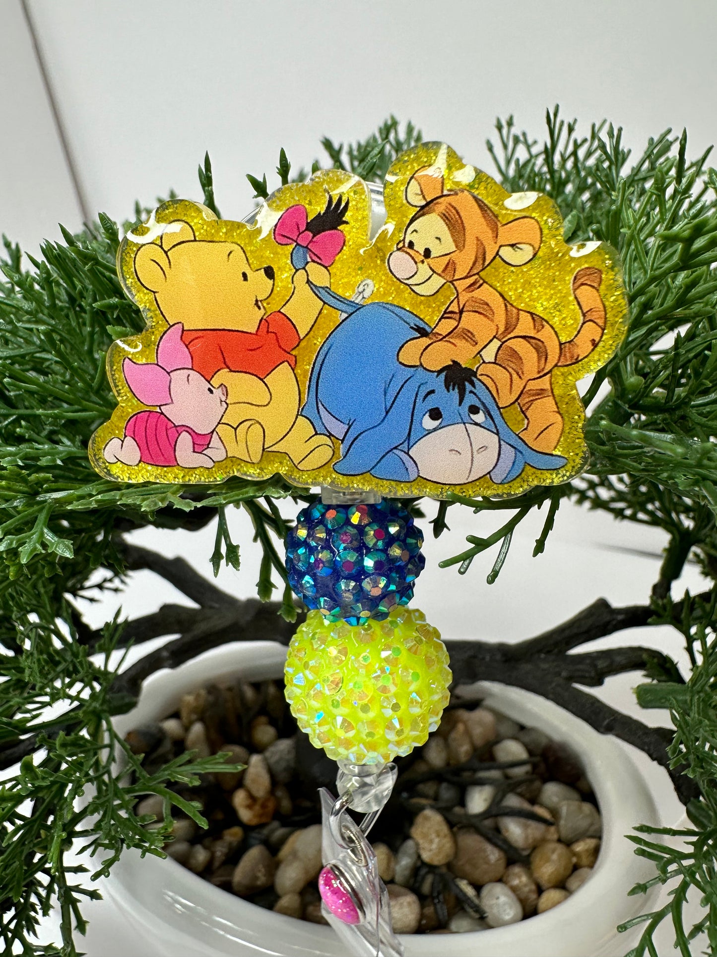 Pooh Bear and Friends Badge Reel