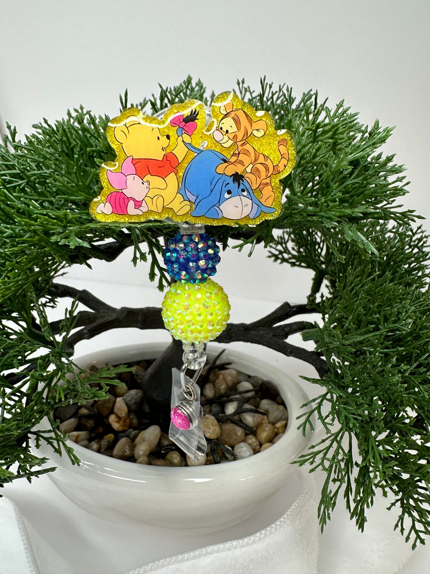 Pooh Bear and Friends Badge Reel