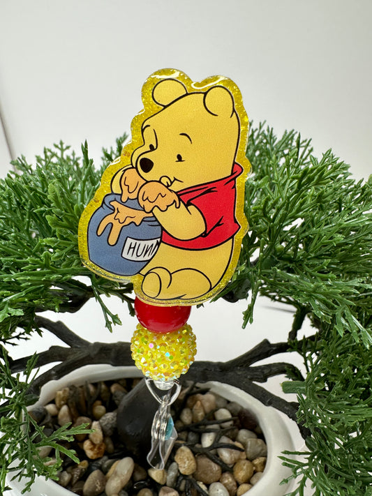 Pooh Bear Badge Reel