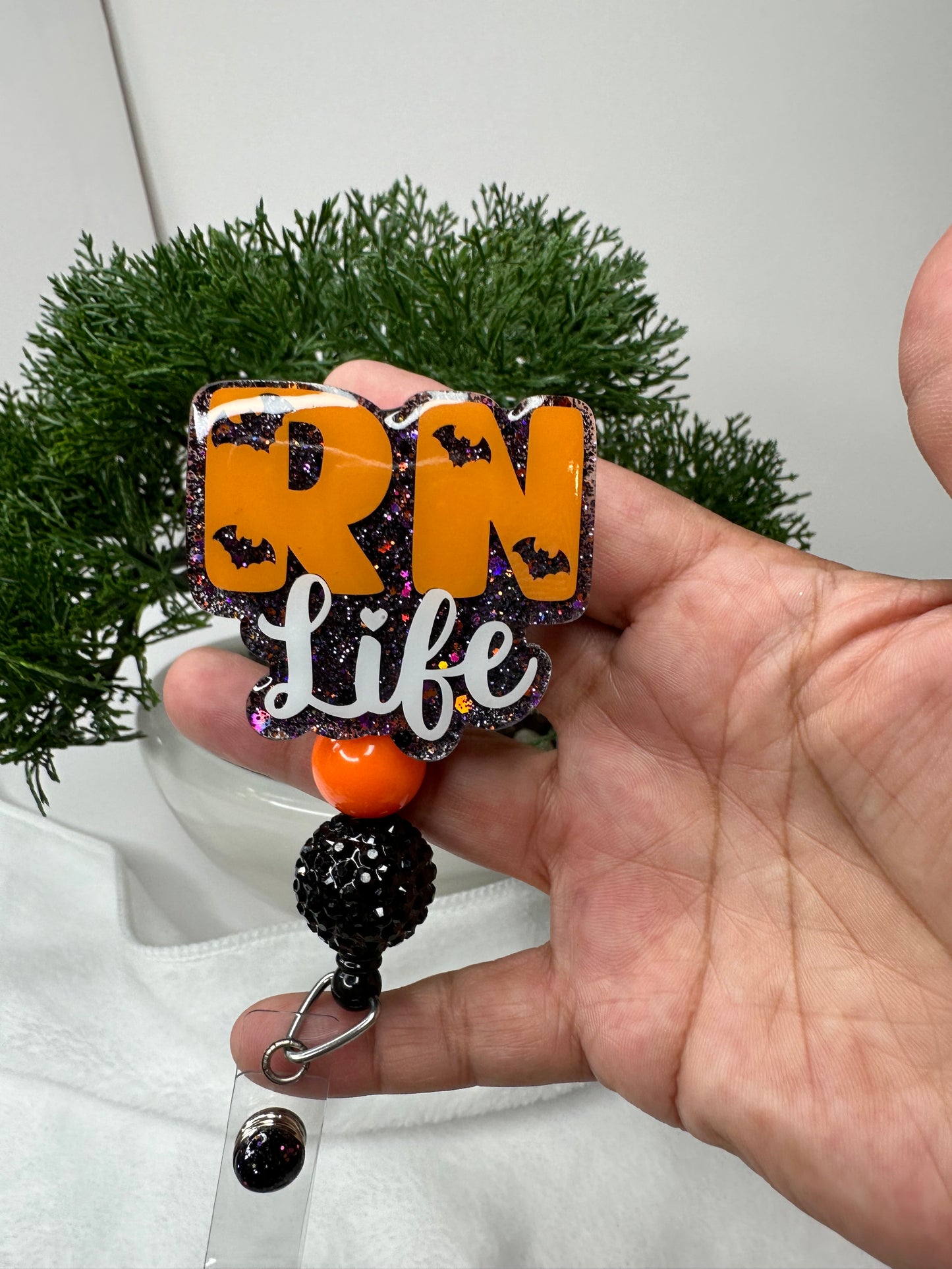 Halloween RN Life Badge Reel