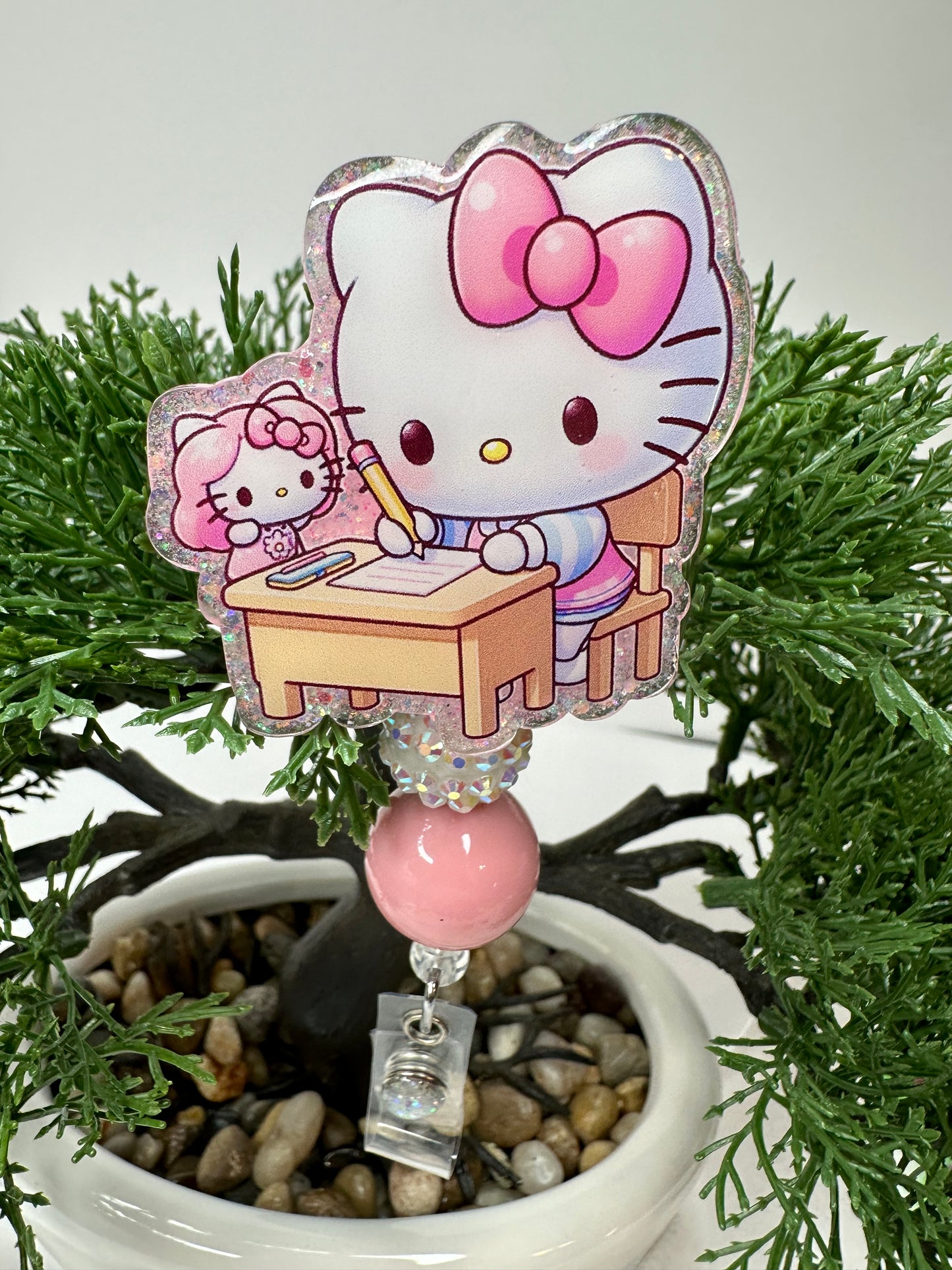 Kitty Teacher Badge Reel