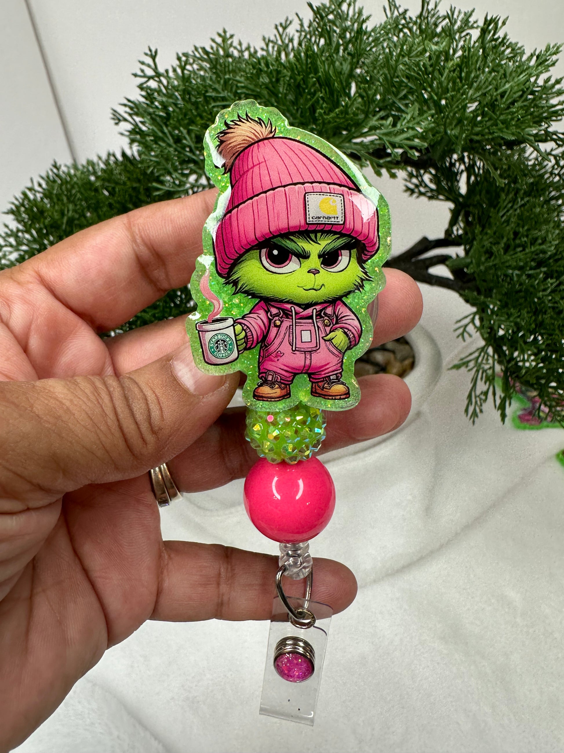 baby boujee badge reels - anime characters badge reels - Christmas badge reels 