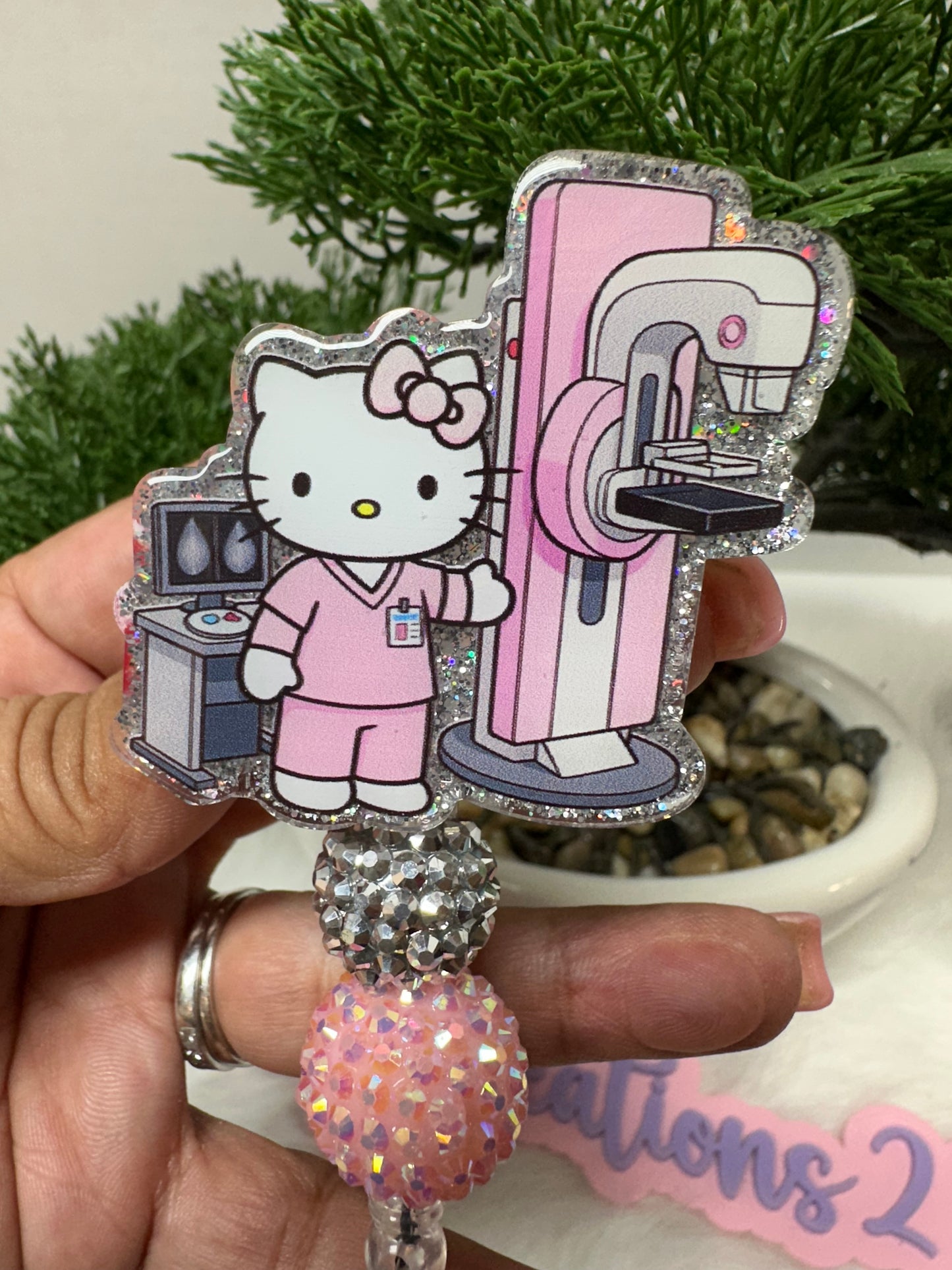Kitty Mammogram Tech Badge Reel