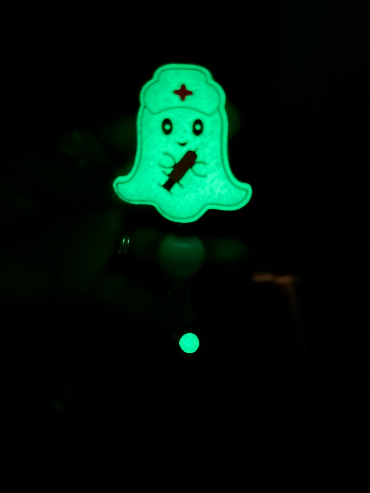 Glow in the Dark Ghost Nurse Badge Reel