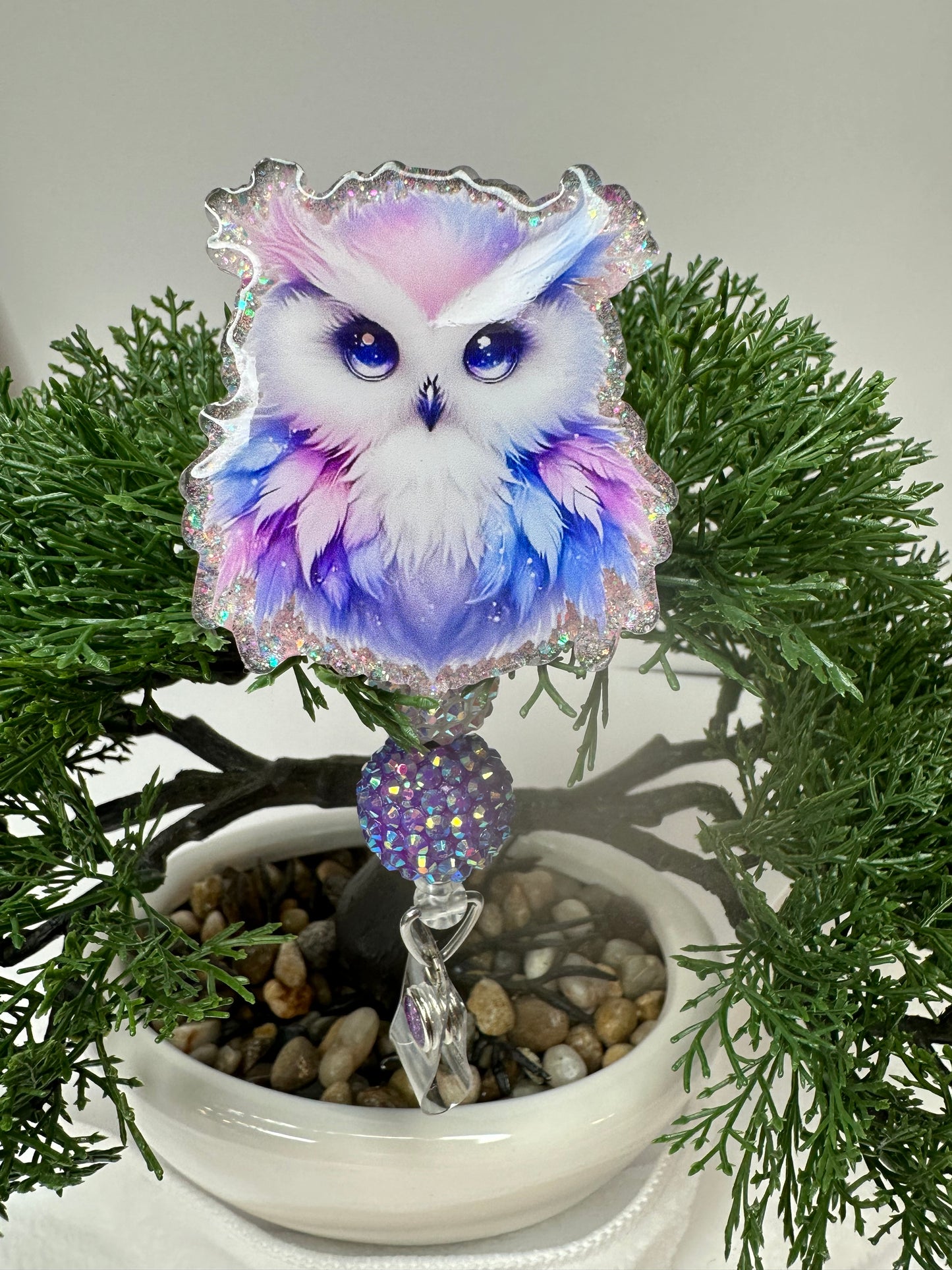 Cute Owl Badge Reel