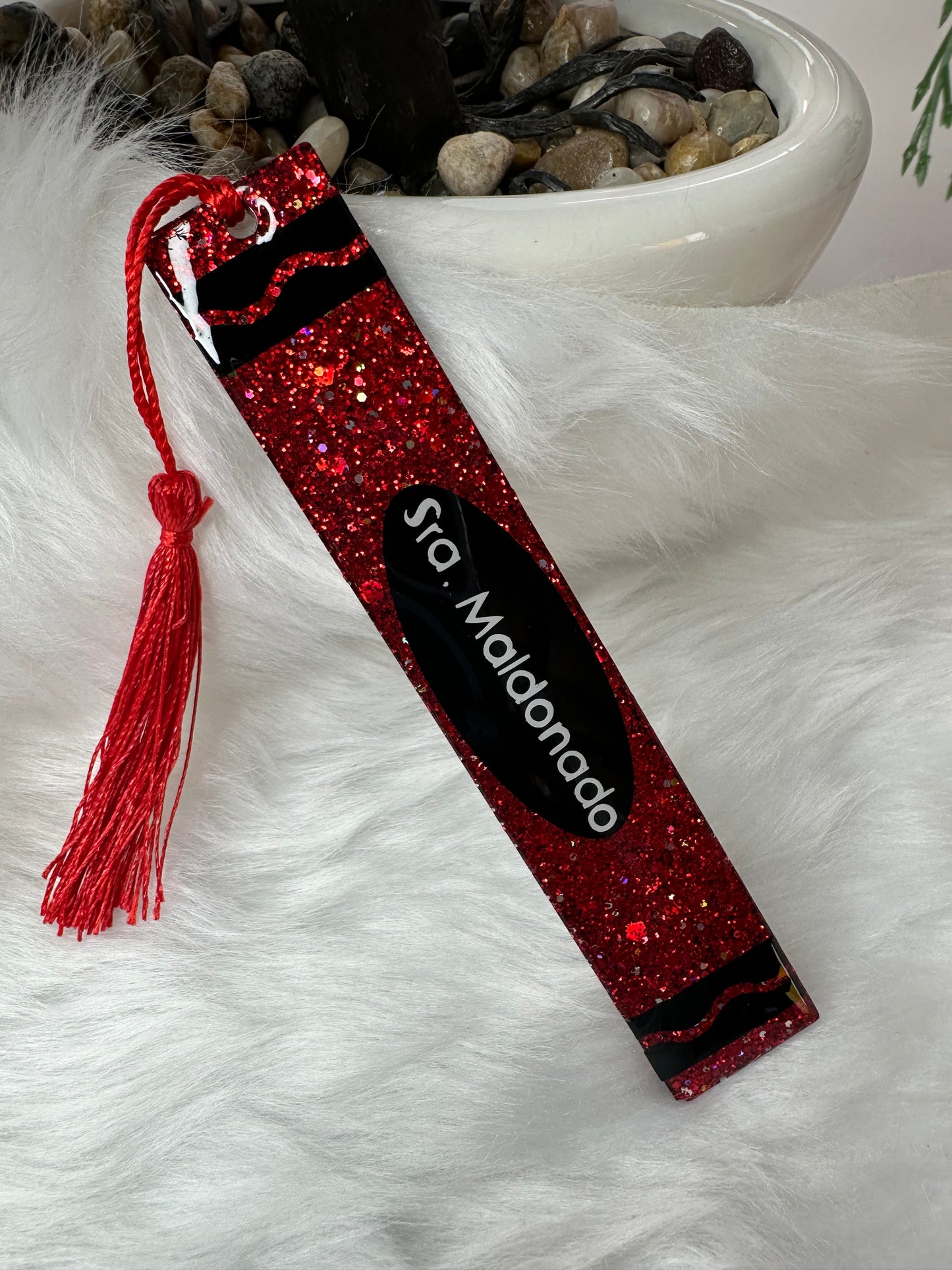 Personalized Color Resin Bookmark