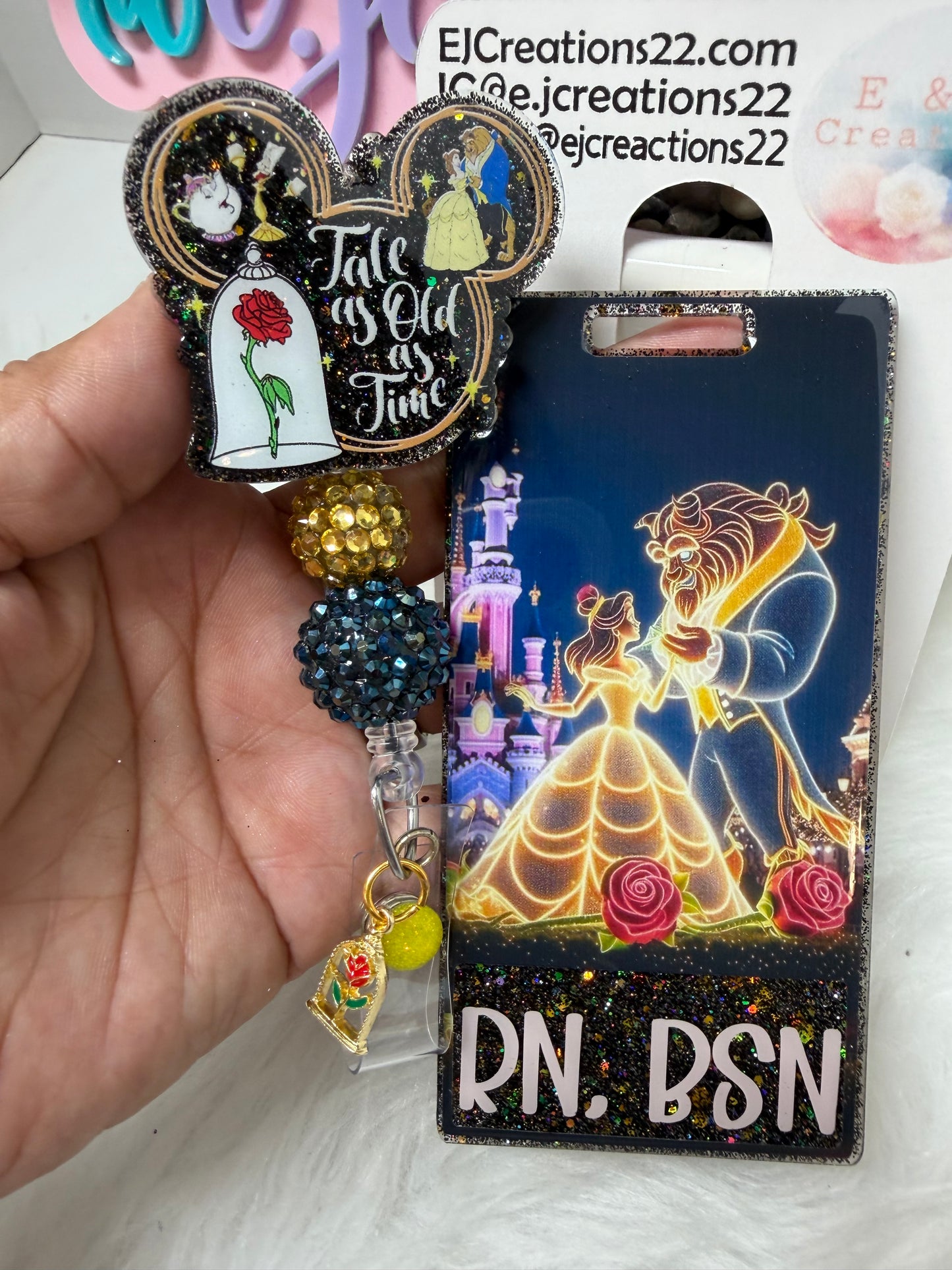 Tale As Old As Time Badge Buddy Set