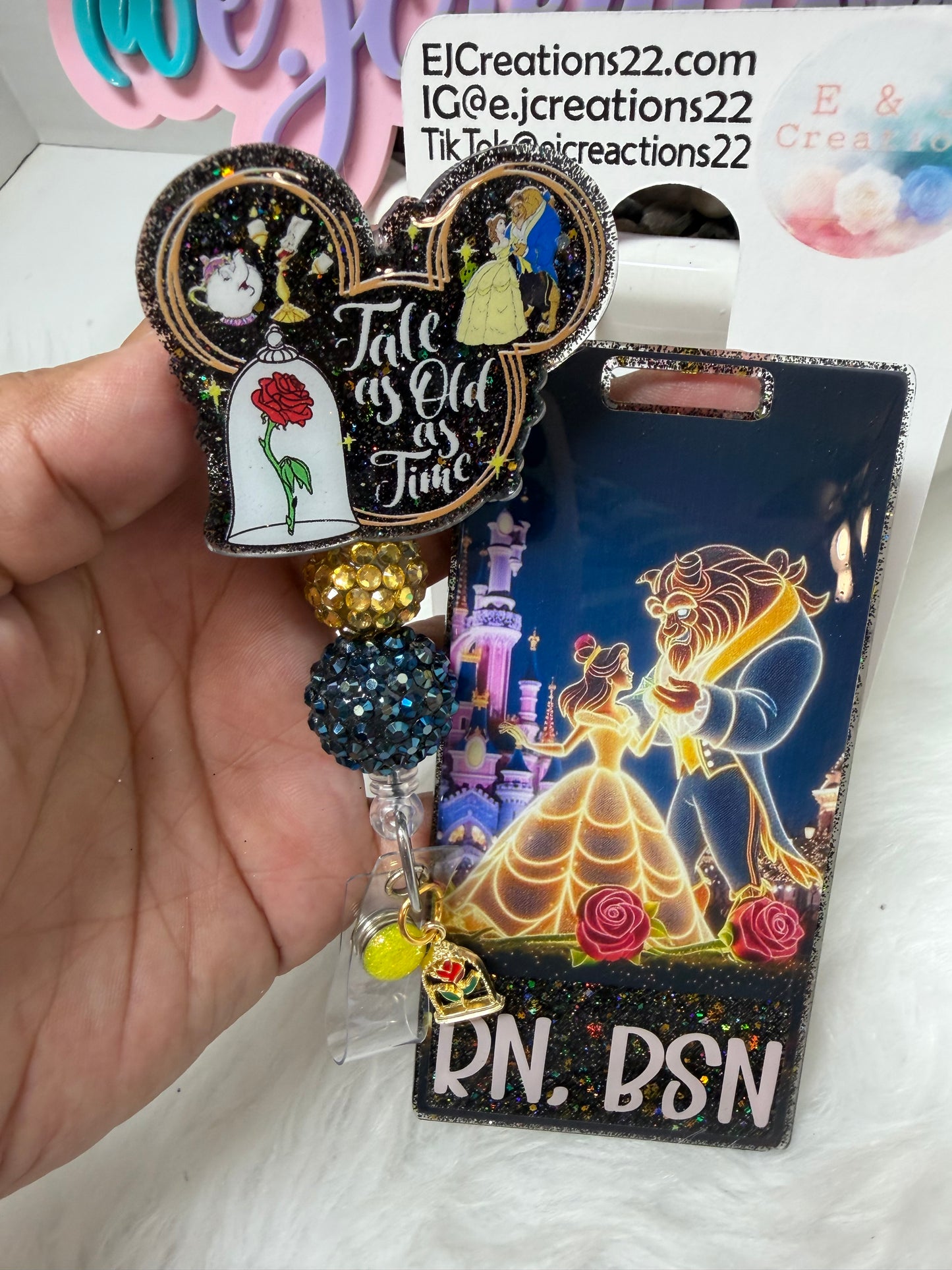 Tale As Old As Time Badge Buddy Set
