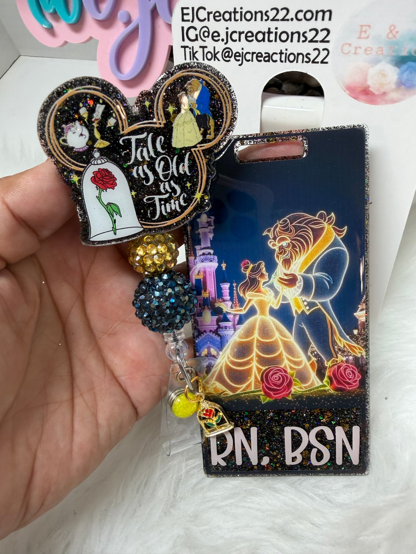 Tale As Old As Time Badge Buddy Set