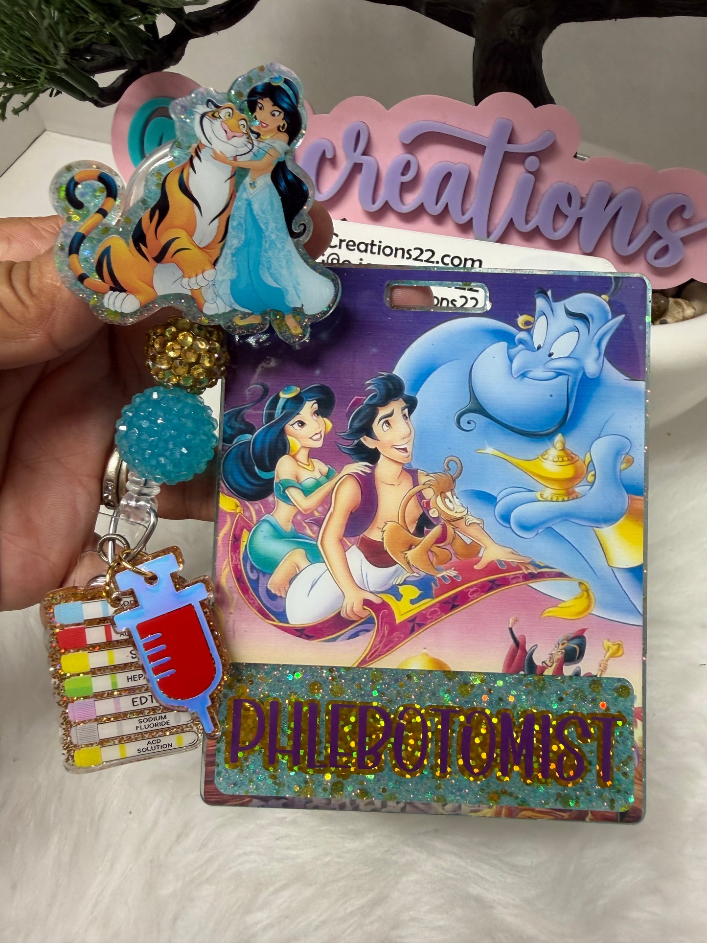 Princess J Phlebotomist Badge Buddy Set