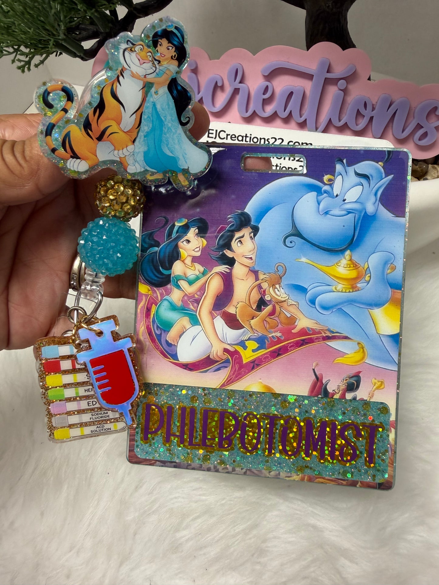 Princess J Phlebotomist Badge Buddy Set