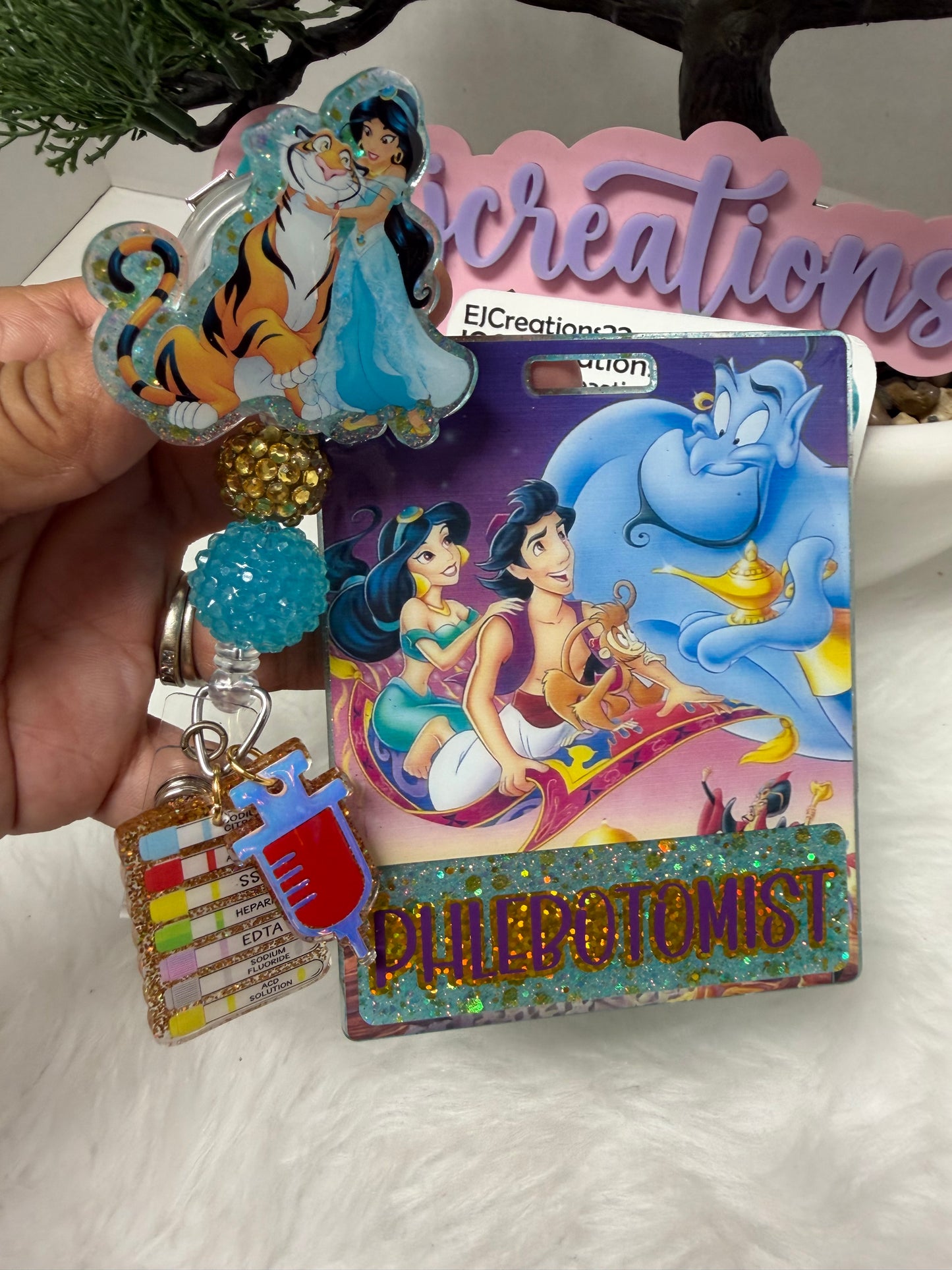 Princess J Phlebotomist Badge Buddy Set