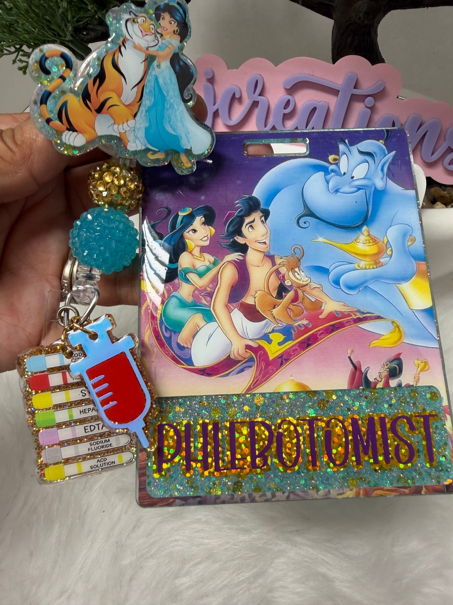 Princess J Phlebotomist Badge Buddy Set