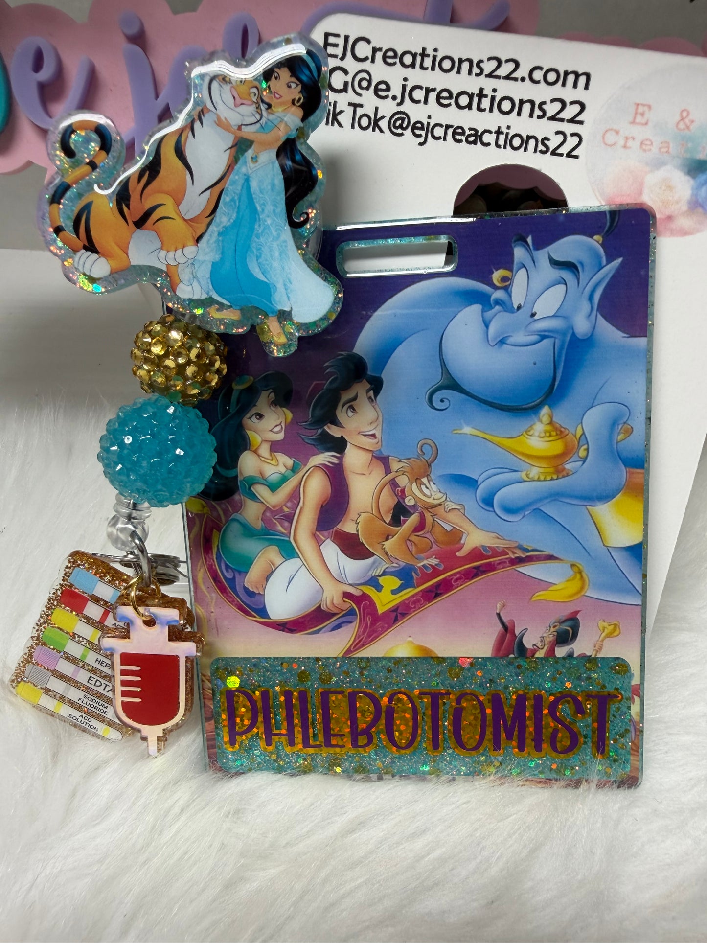 Princess J Phlebotomist Badge Buddy Set