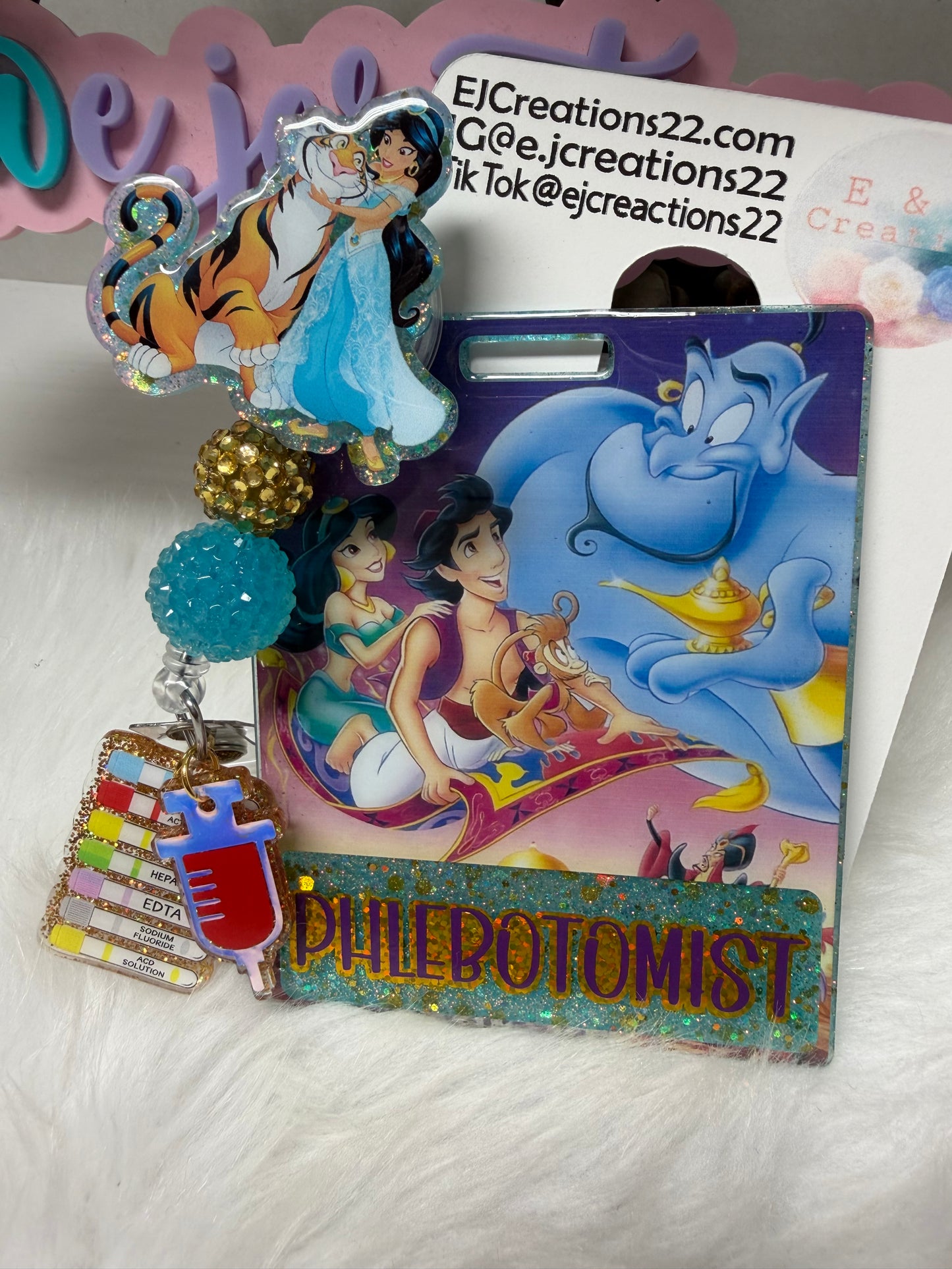 Princess J Phlebotomist Badge Buddy Set