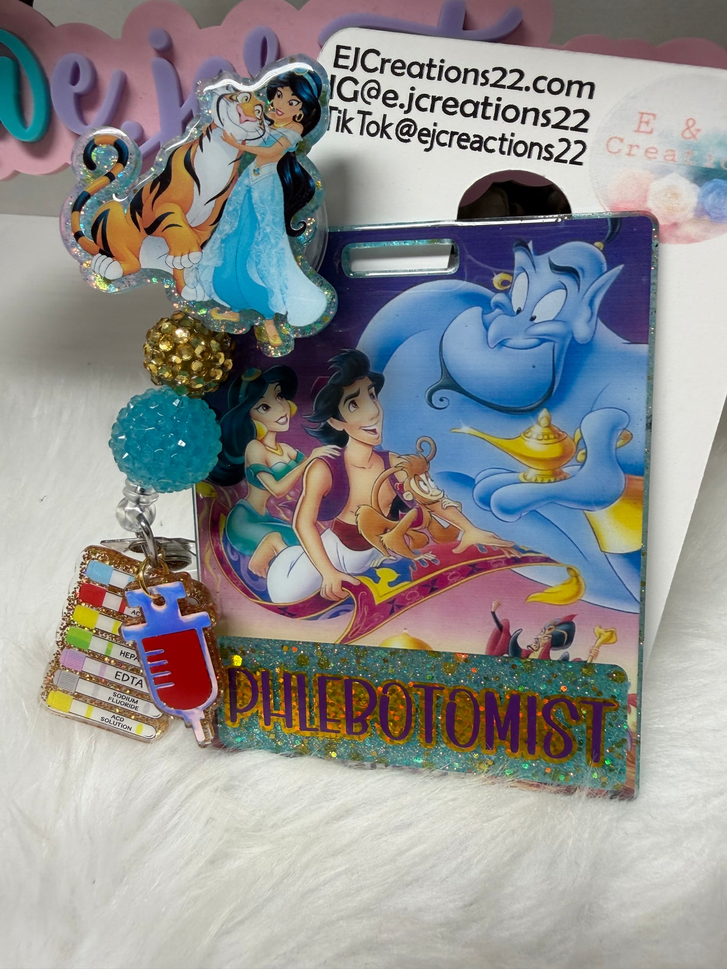 Princess J Phlebotomist Badge Buddy Set