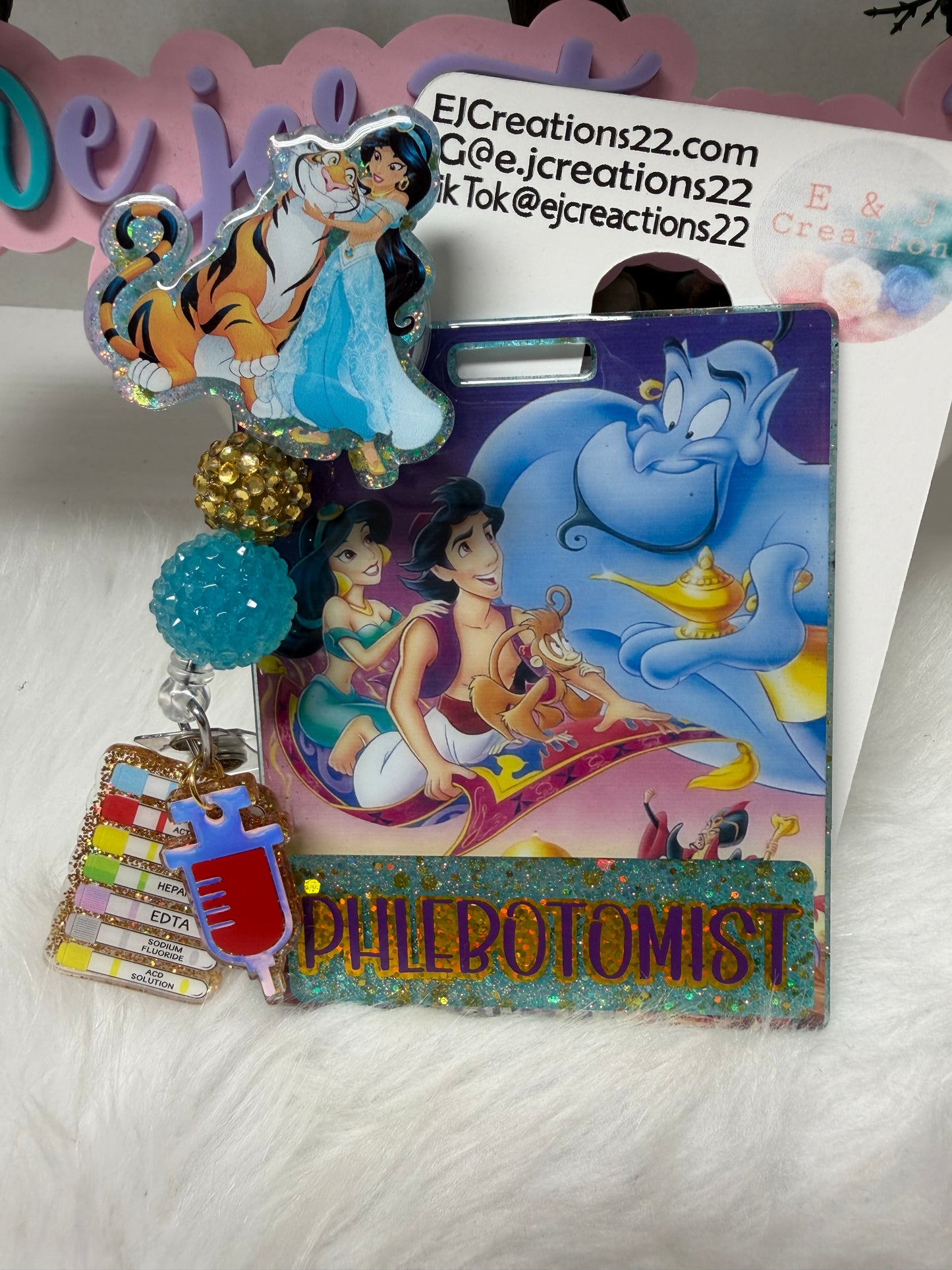 Princess J Phlebotomist Badge Buddy Set