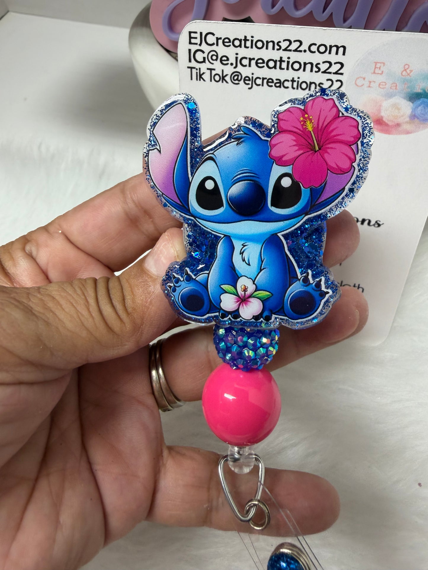 Aloha Blue Alien Badge Reel