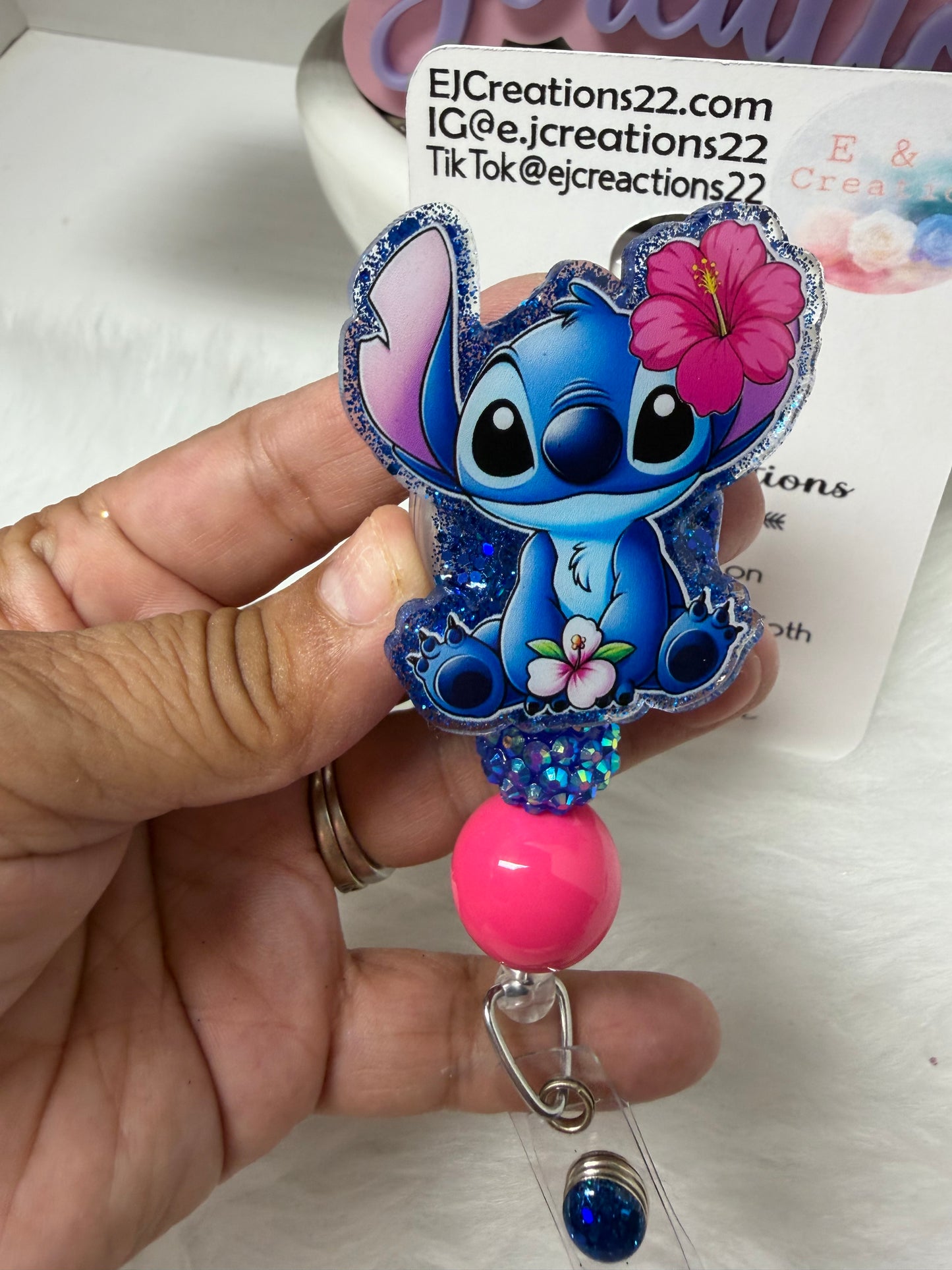 Aloha Blue Alien Badge Reel