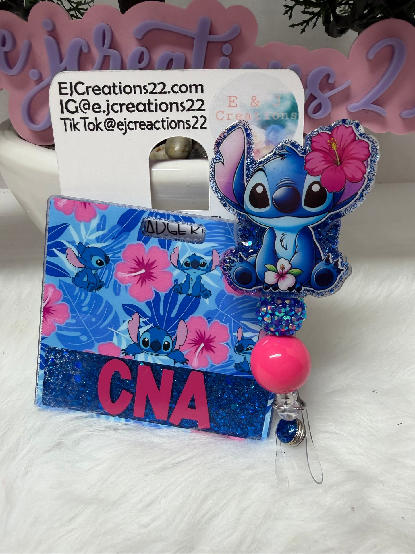 Blue Alien Badge Buddy Set
