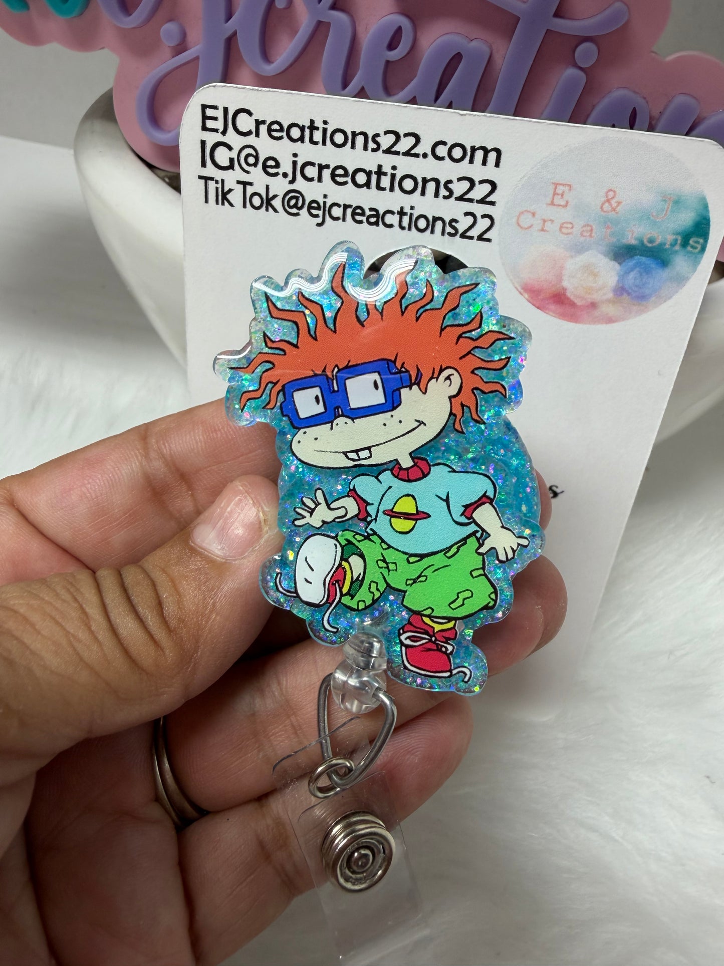 Chuckie Rugrats Badge Reel