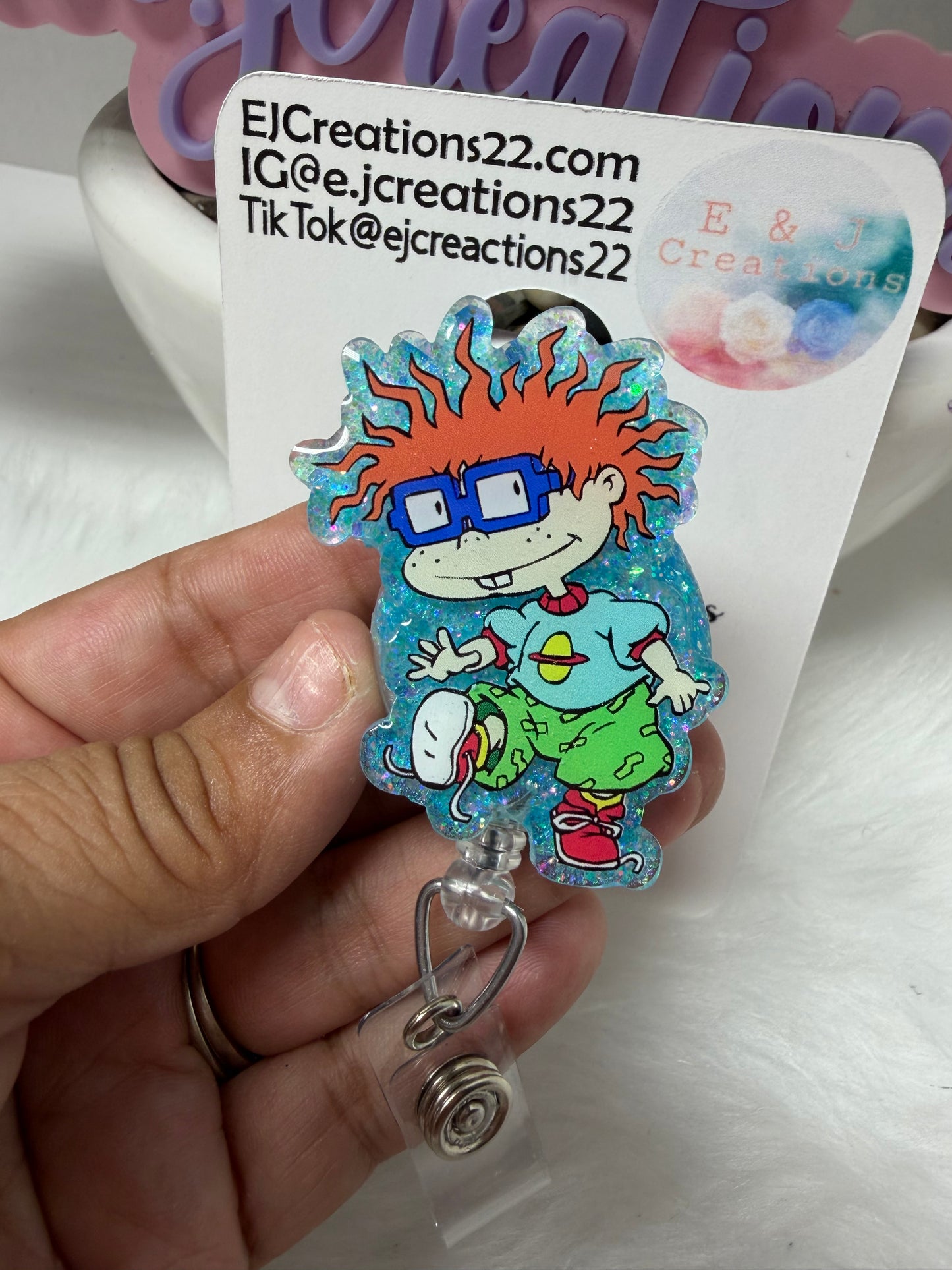 Chuckie Rugrats Badge Reel