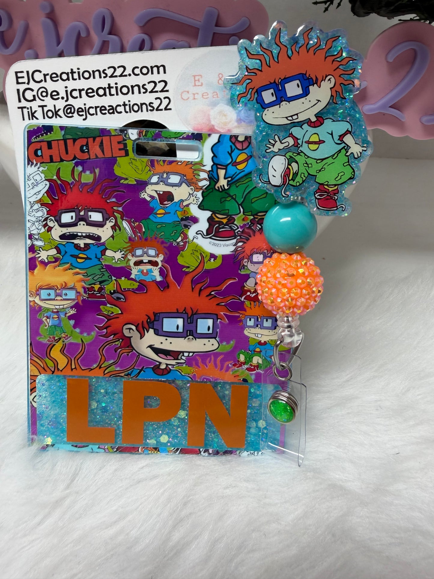 Chuckie Rugrats Badge Buddy Set