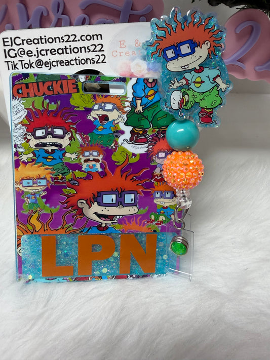 Chuckie Rugrats Badge Buddy Set