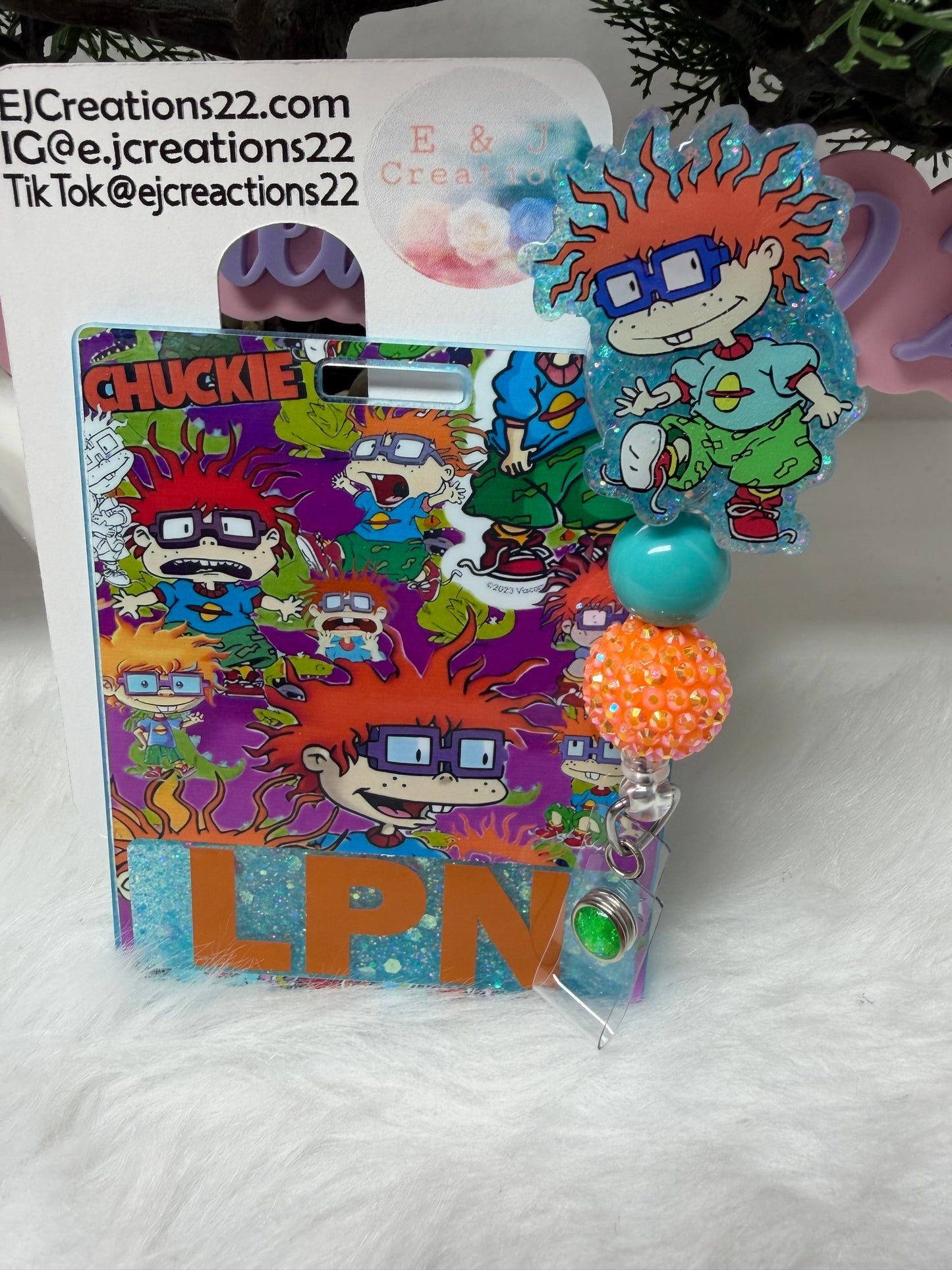Chuckie Rugrats Badge Buddy Set