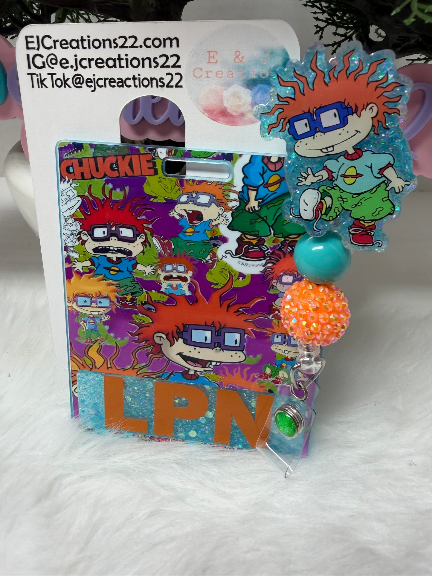 Chuckie Rugrats Badge Buddy Set